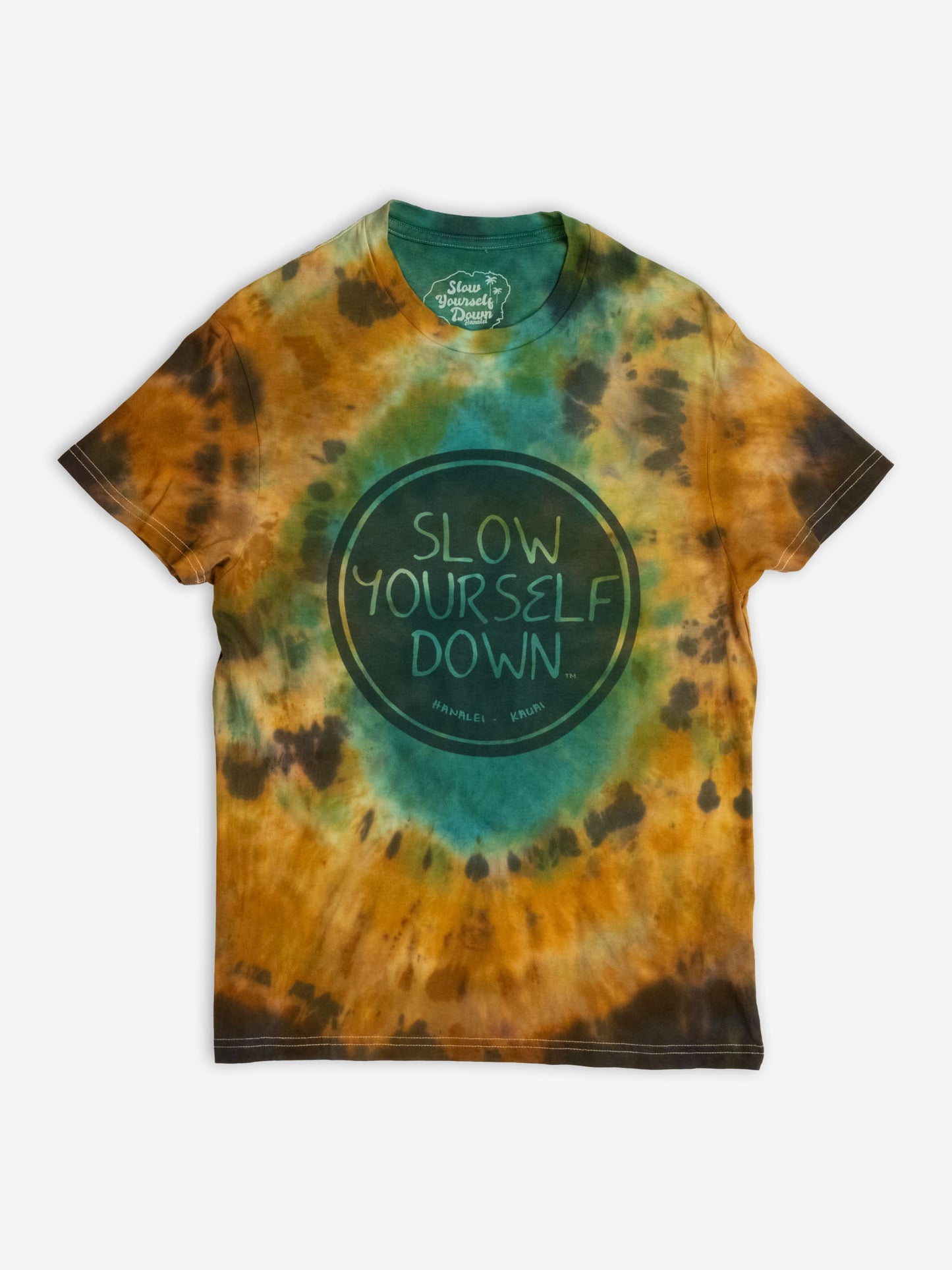 Classic Circle Tee Tie-Dye | Organic Cotton | Slow Yourself Down - Mens Shirts