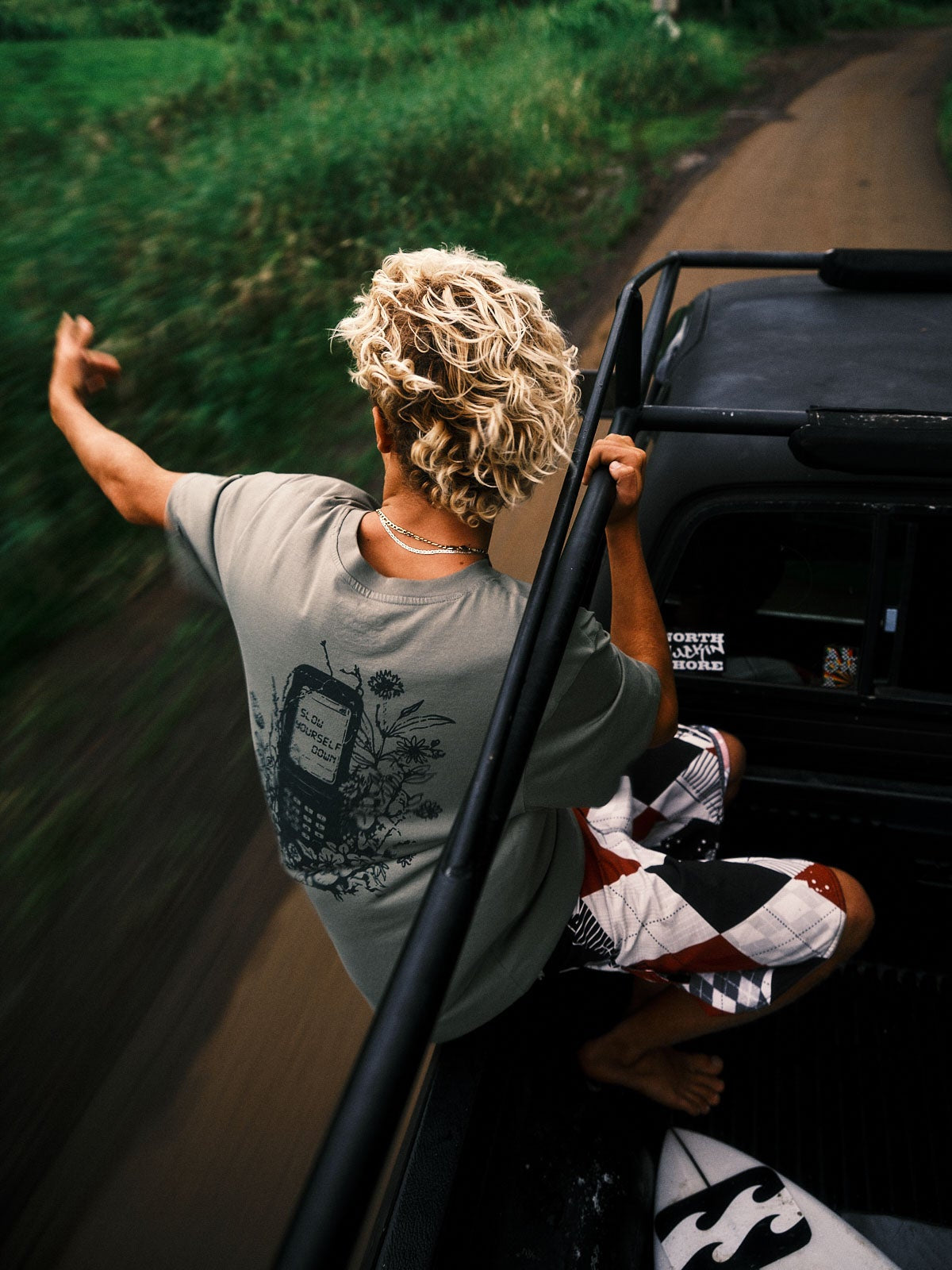 Flip Phone Tee | Organic Cotton | Slow Yourself Down - Mens Shirts