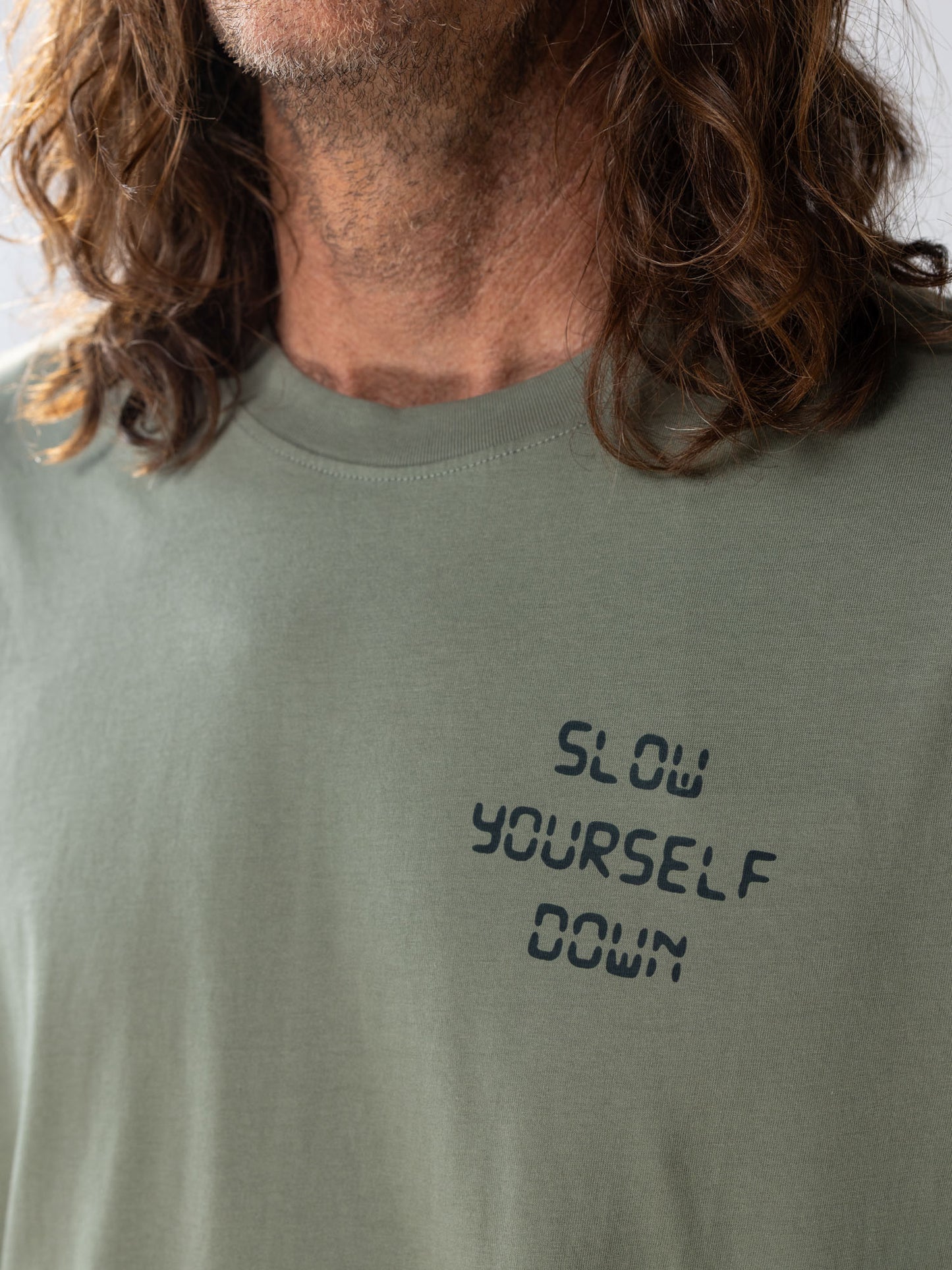 Flip Phone Tee | Organic Cotton | Slow Yourself Down - Mens Shirts