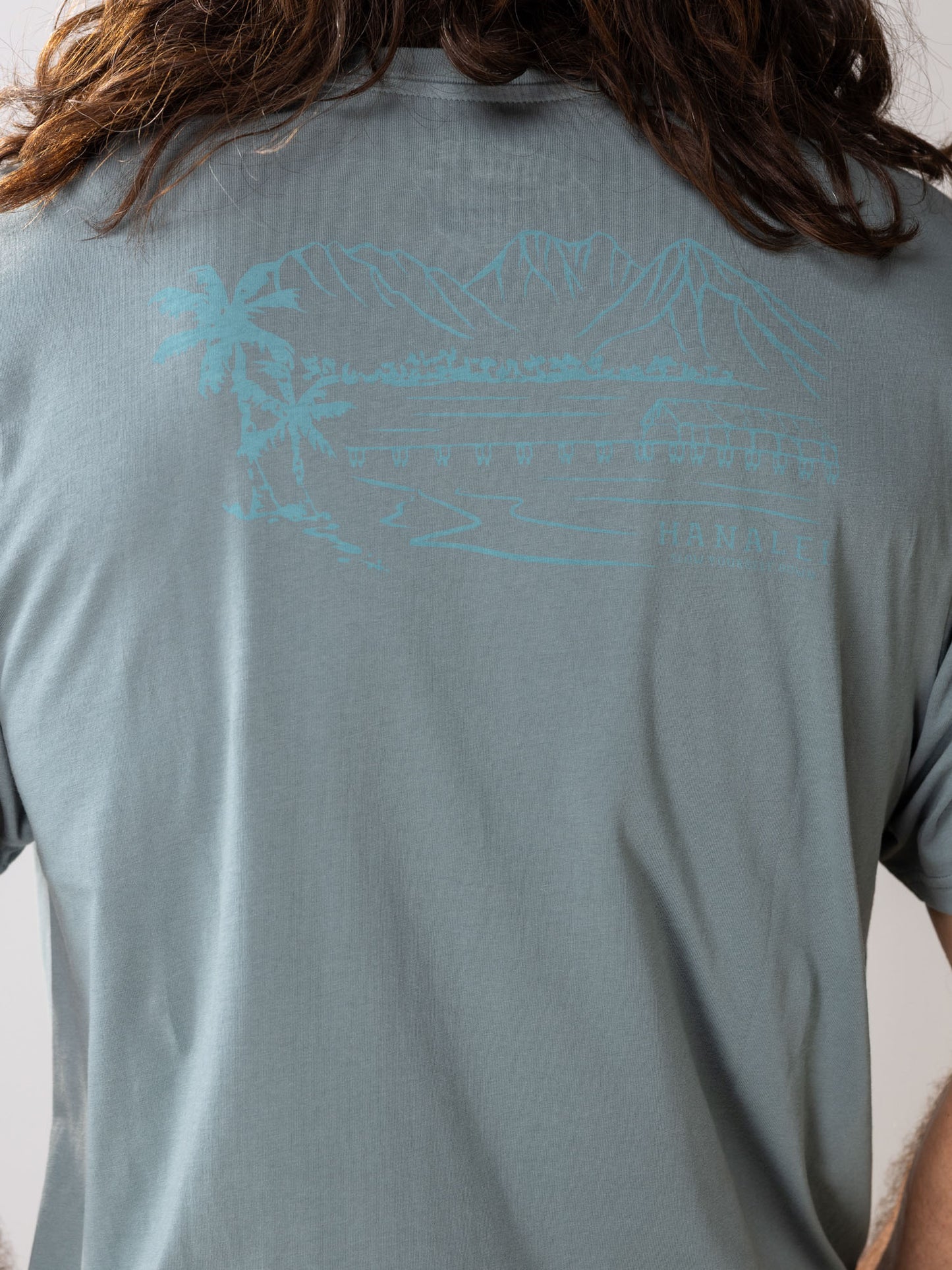 Hanalei Bay Stormy Tee | Organic Cotton | Slow Yourself Down - Mens Shirts