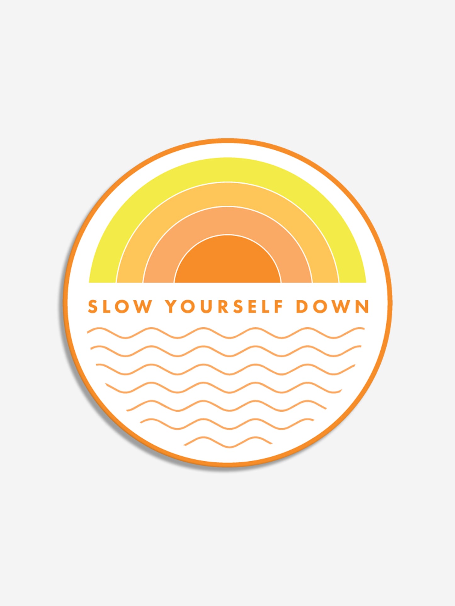 Horizons Sticker | Slow Yourself Down