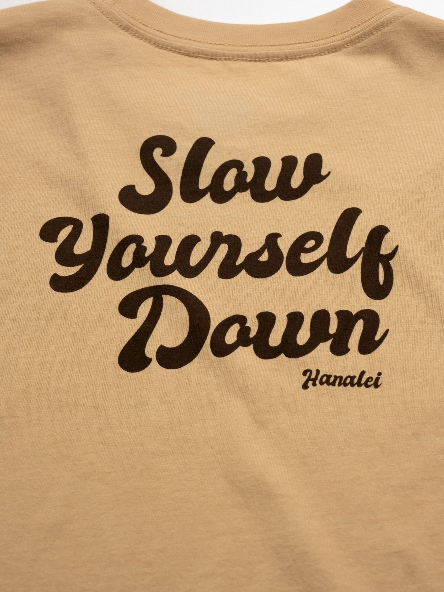 Kids Natural Retro Tee | Organic Cotton | Slow Yourself Down - Kids Shirts