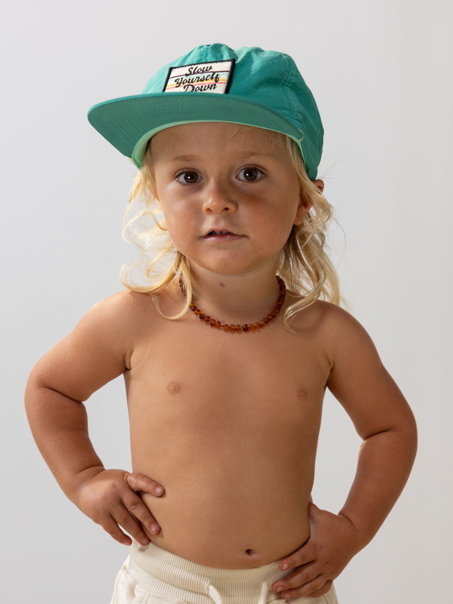 Kids Retro Boater Hat | Slow Yourself Down - Youth Hats