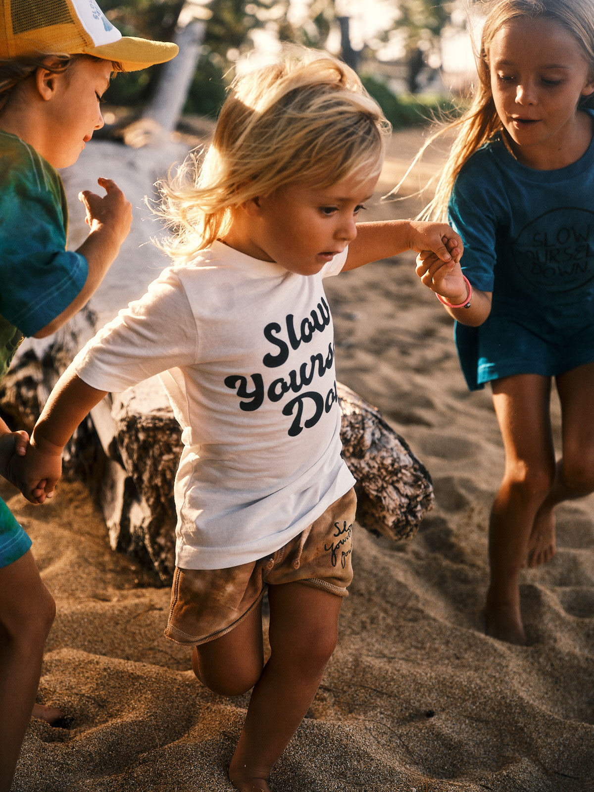 Kids Retro Tee | Organic Cotton | Slow Yourself Down - Kids Shirts