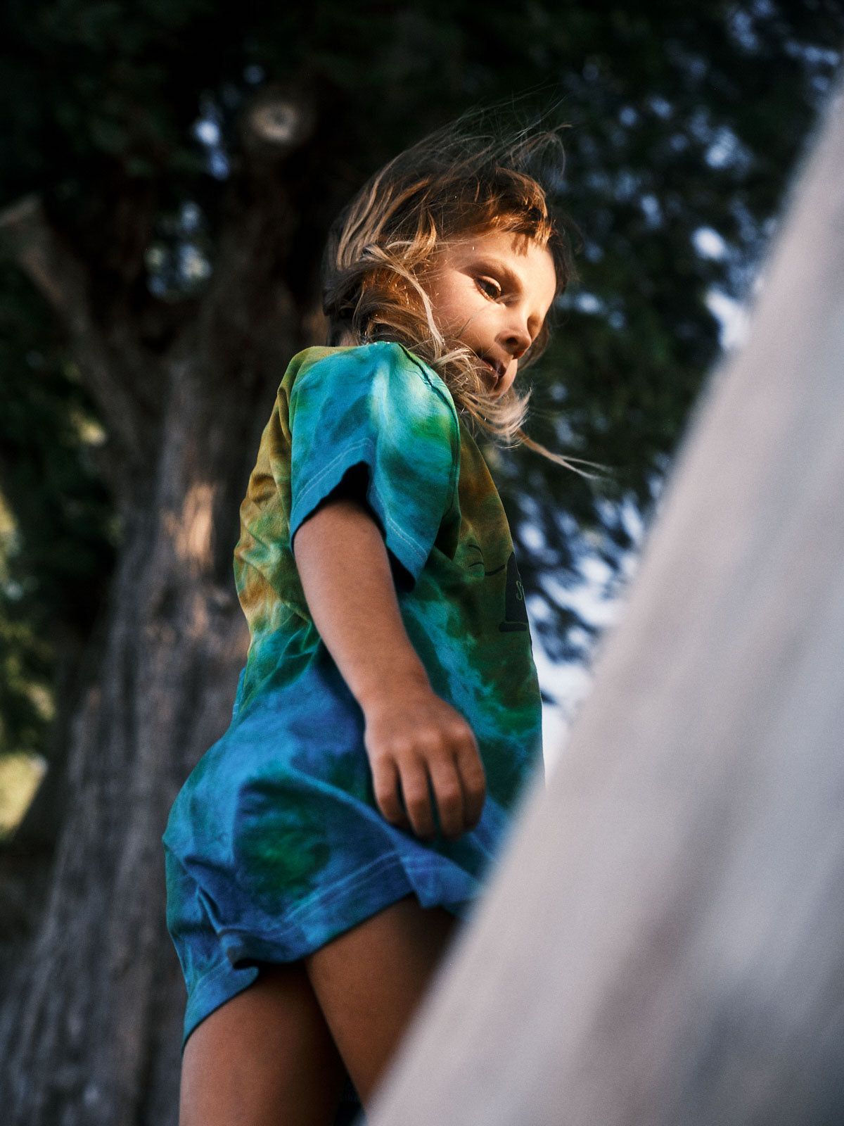 Kids Surf Van Tee Tie-Dye | Organic Cotton | Slow Yourself Down - Kids Shirts
