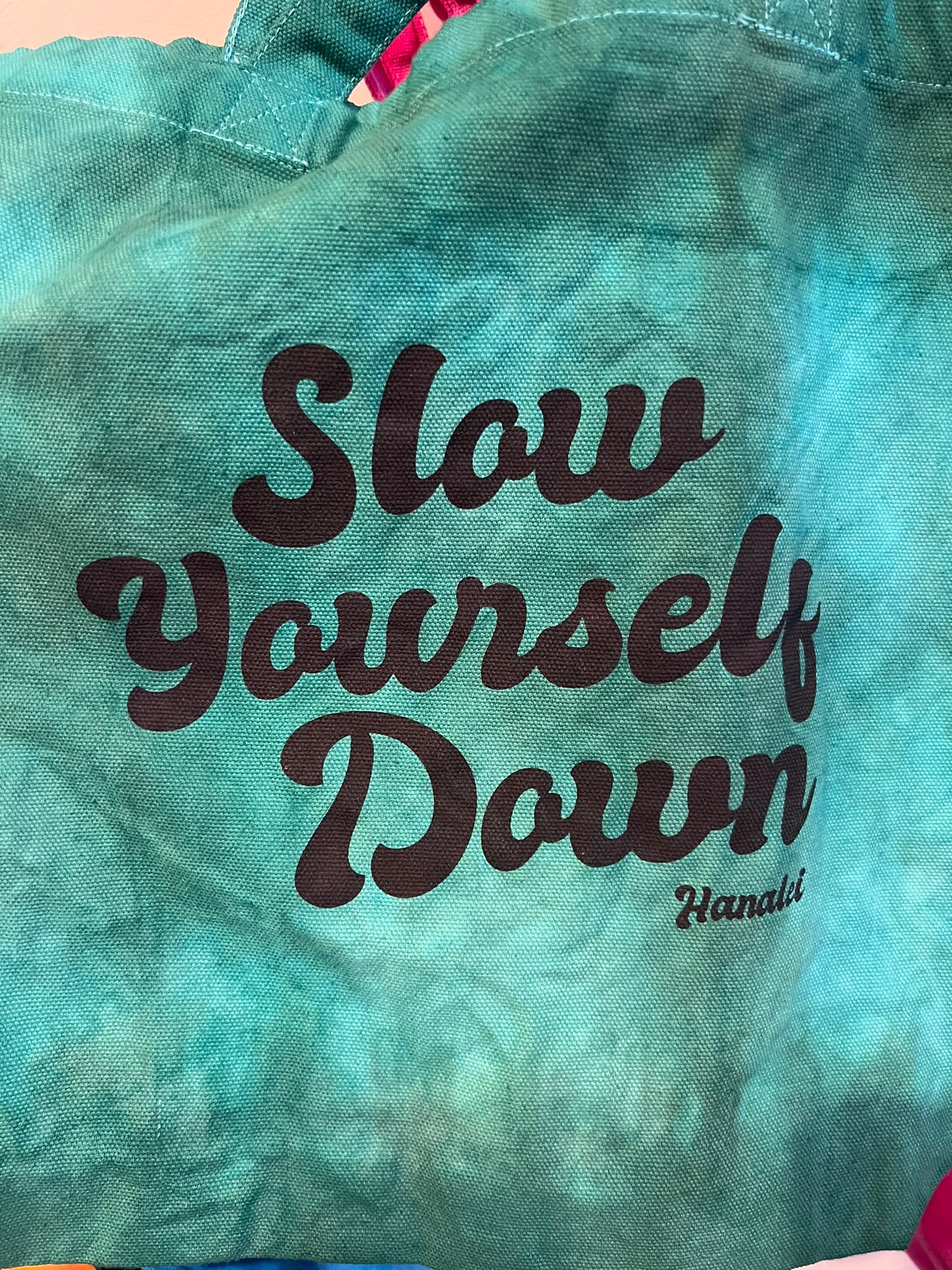 Locally Tie Dyed Tote Bags | Slow Yourself Down