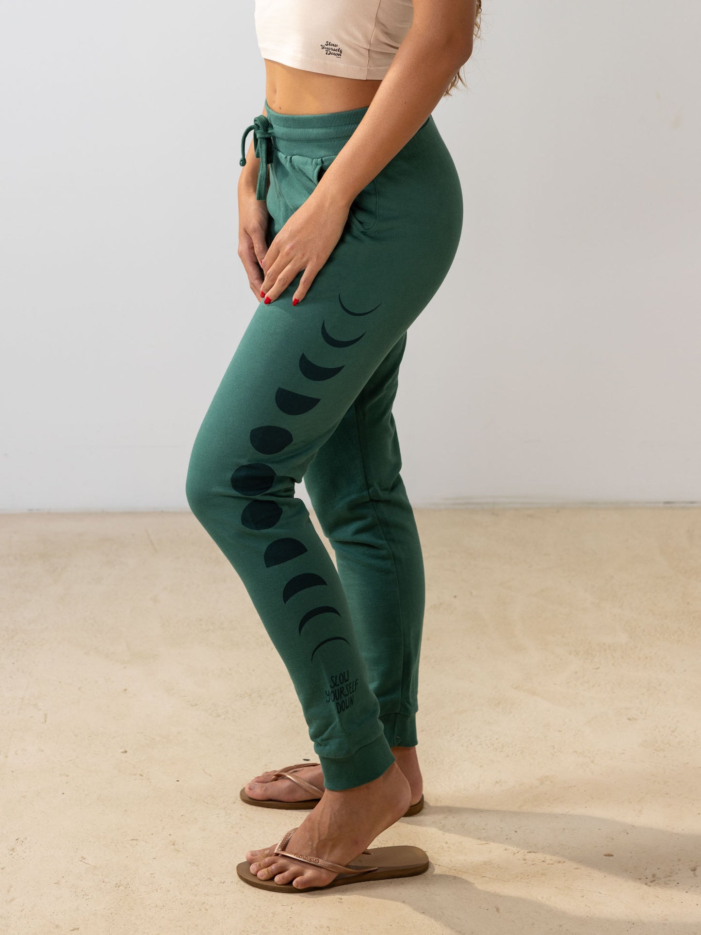 Moon Phase Jogger | Organic Cotton | Slow Yourself Down - Womens Sweatpants