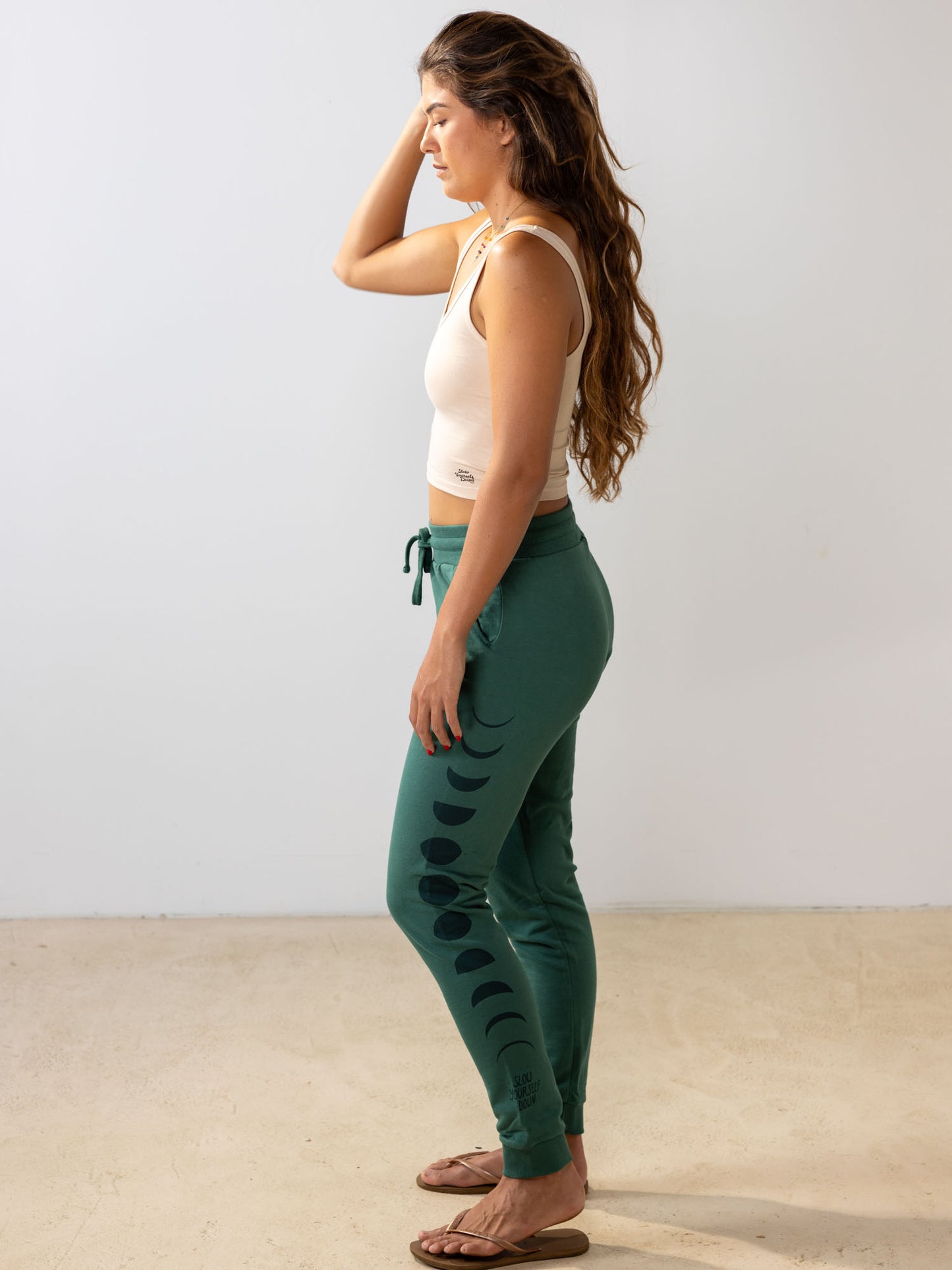 Moon Phase Jogger | Organic Cotton | Slow Yourself Down - Womens Sweatpants