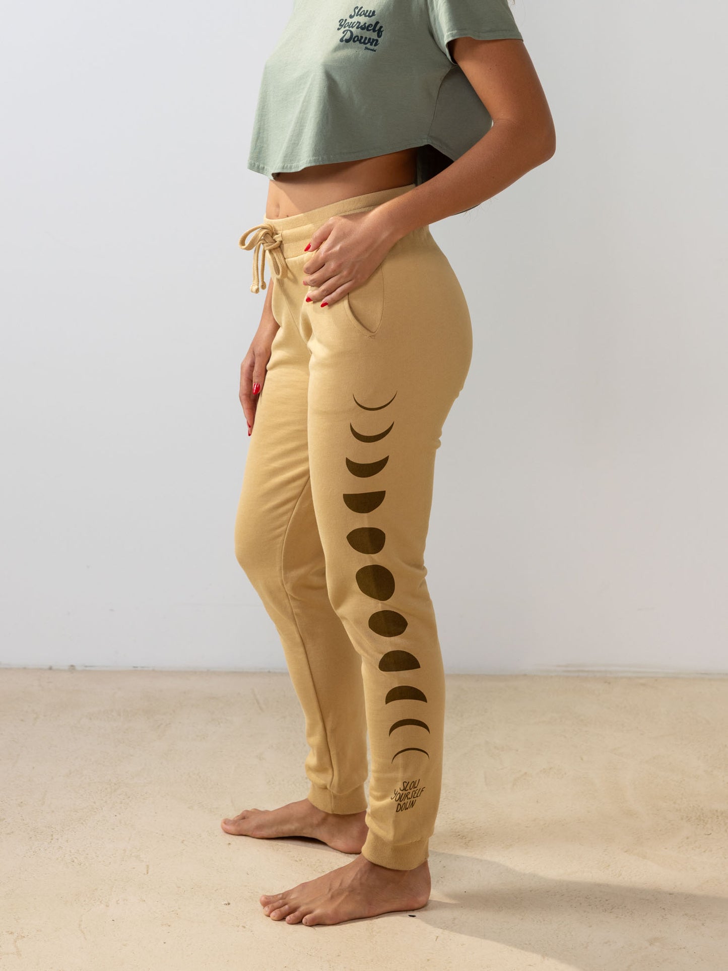 Moon Phase Jogger | Organic Cotton | Slow Yourself Down - Womens Sweatpants