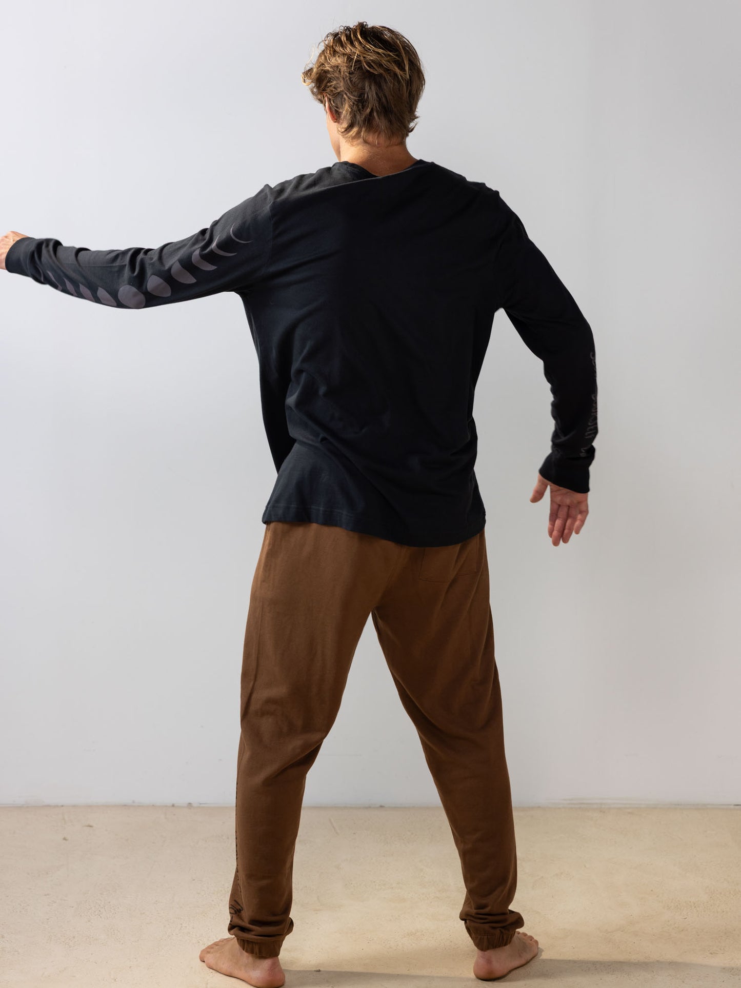 Moon Phase L/S Tee | Organic Cotton | Slow Yourself Down - Mens Shirts