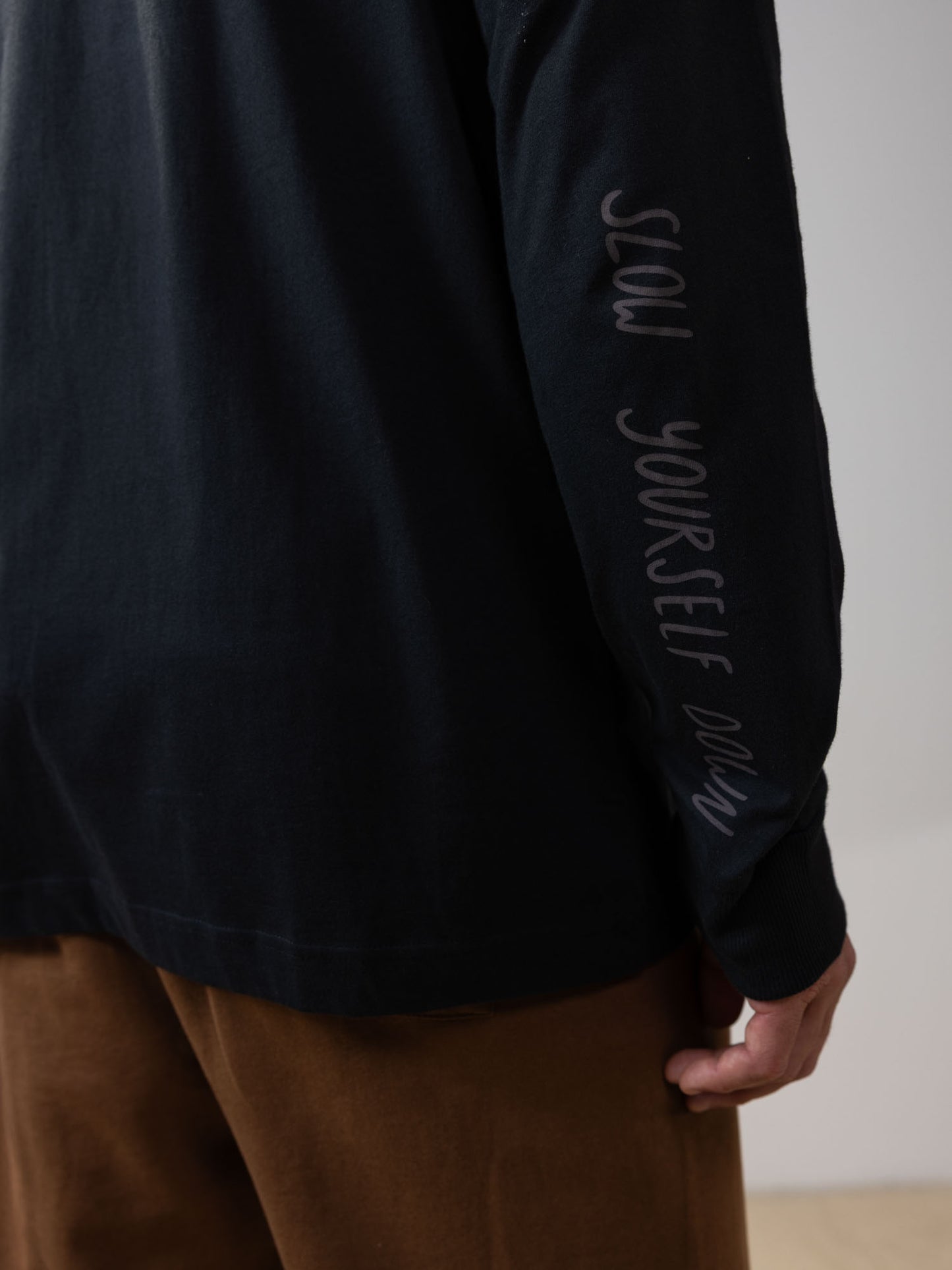 Moon Phase L/S Tee | Organic Cotton | Slow Yourself Down - Mens Shirts