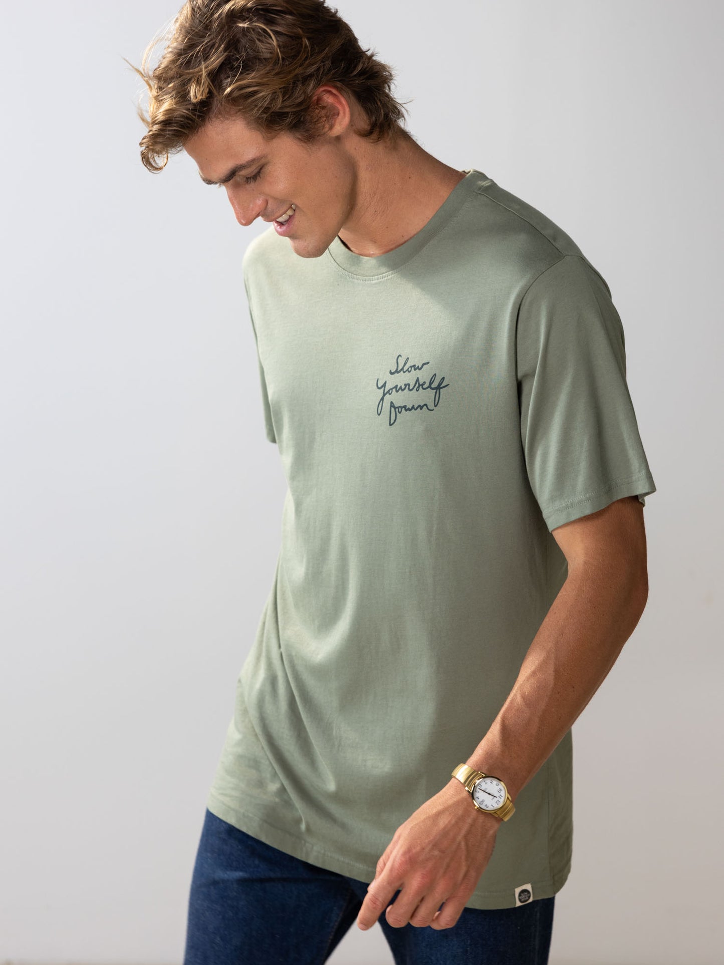 Mu Fish Tee | Organic Cotton | Slow Yourself Down - Mens Shirts