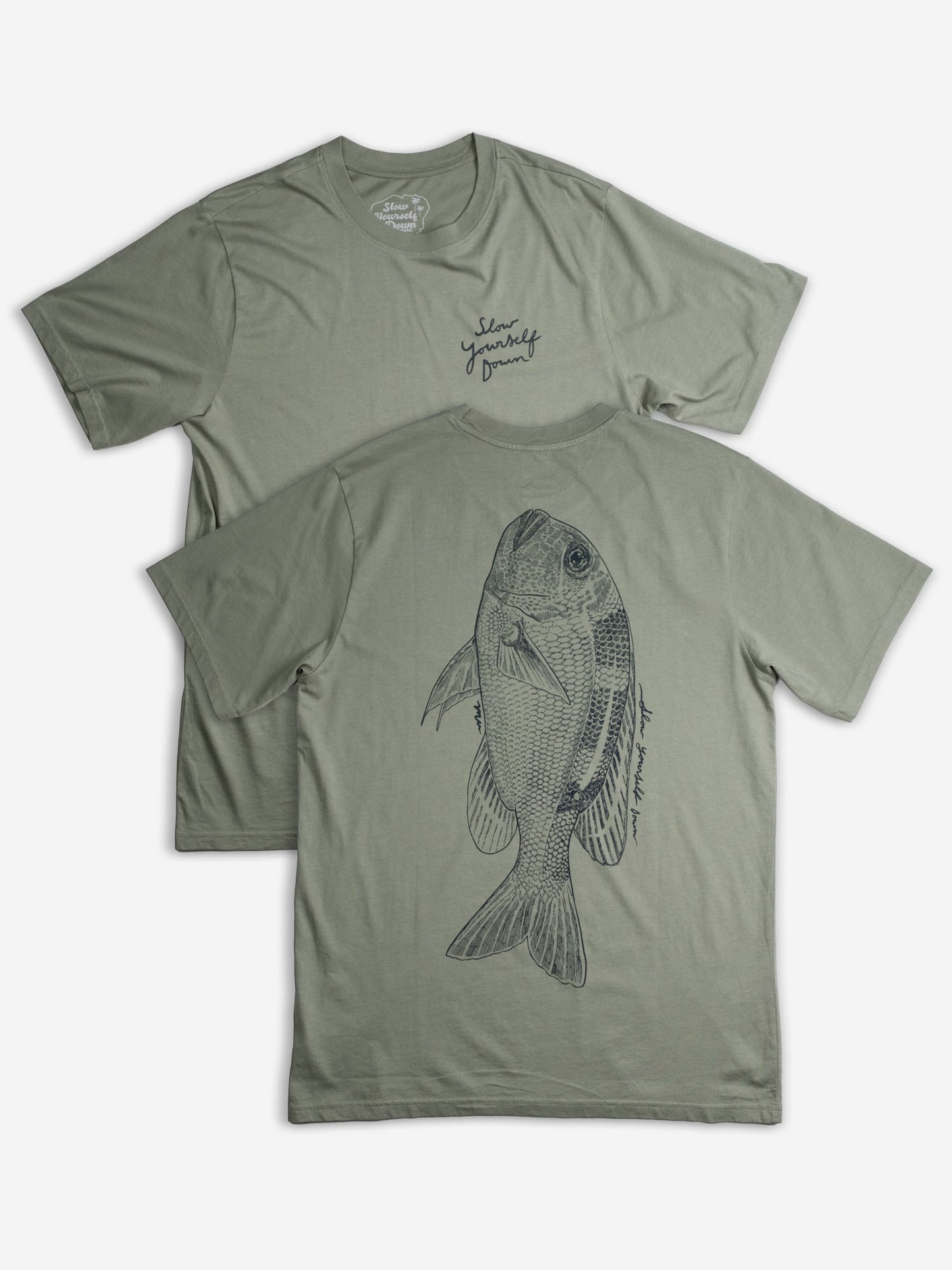 Mu Fish Tee | Organic Cotton | Slow Yourself Down - Mens Shirts