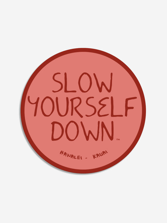 Original Logo Sticker | Slow Yourself Down