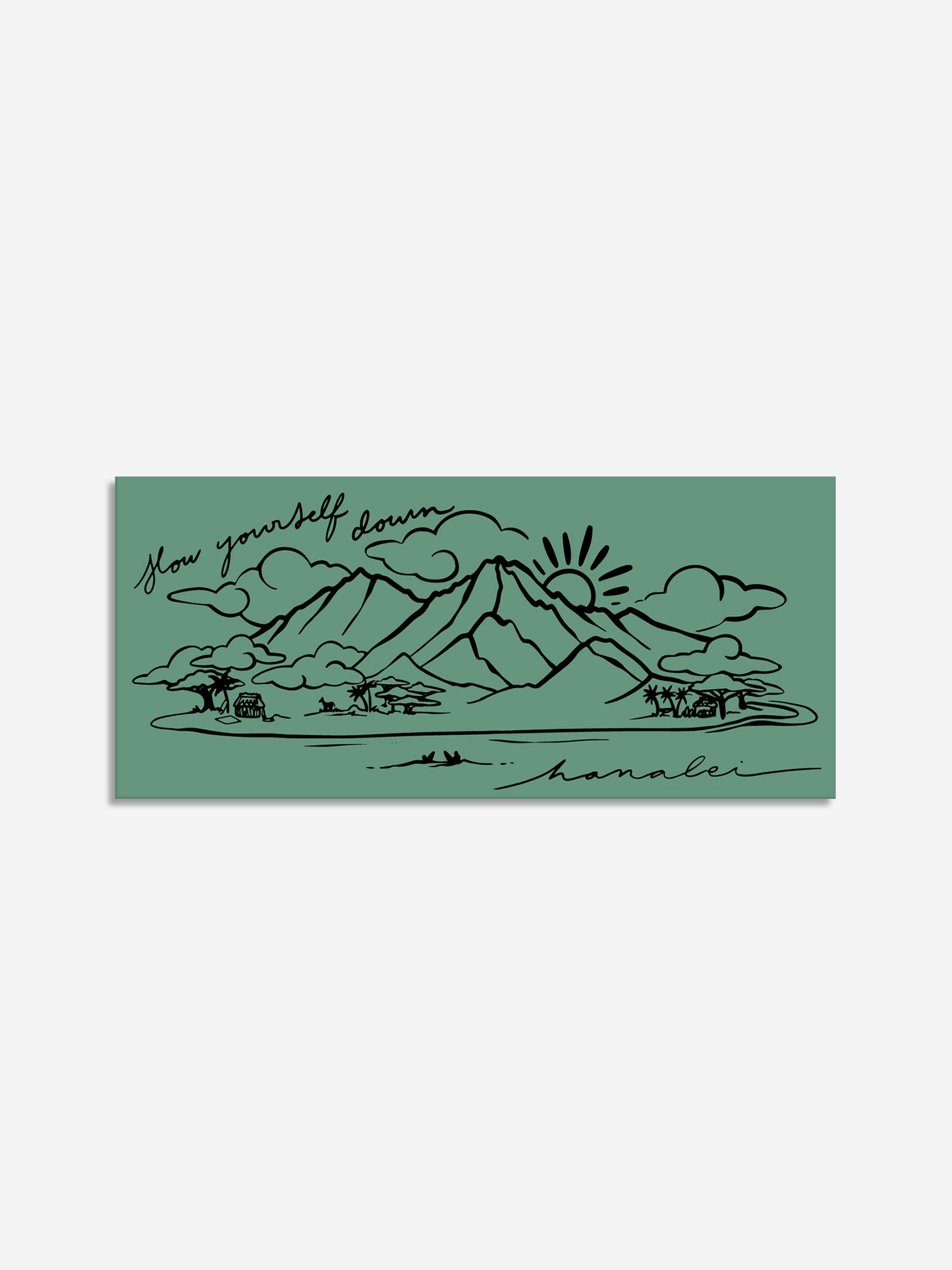 Rectangle Scene Sticker | Slow Yourself Down