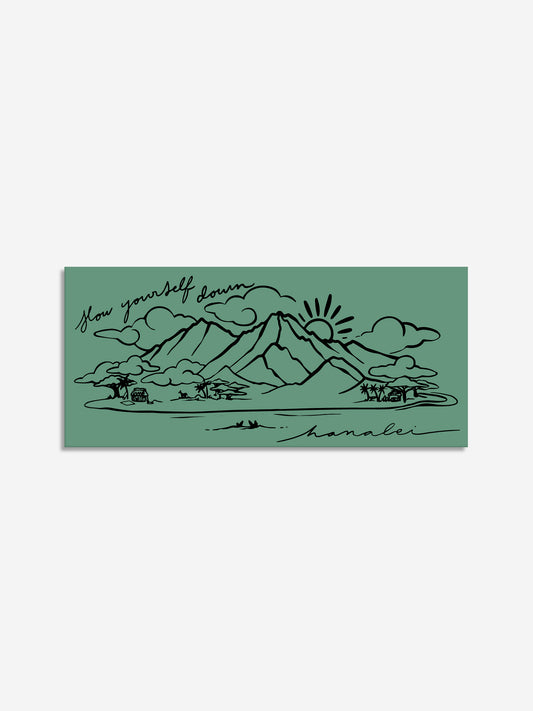 Rectangle Scene Sticker | Slow Yourself Down