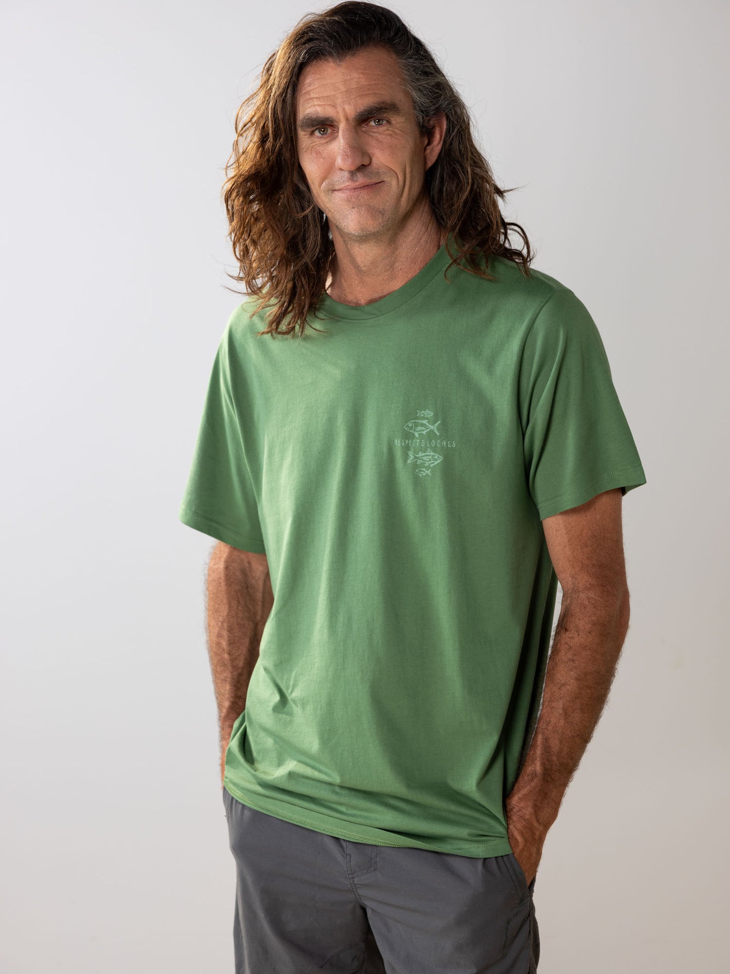 Respect The Locals Tee | Organic Cotton | Slow Yourself Down - Mens Shirts