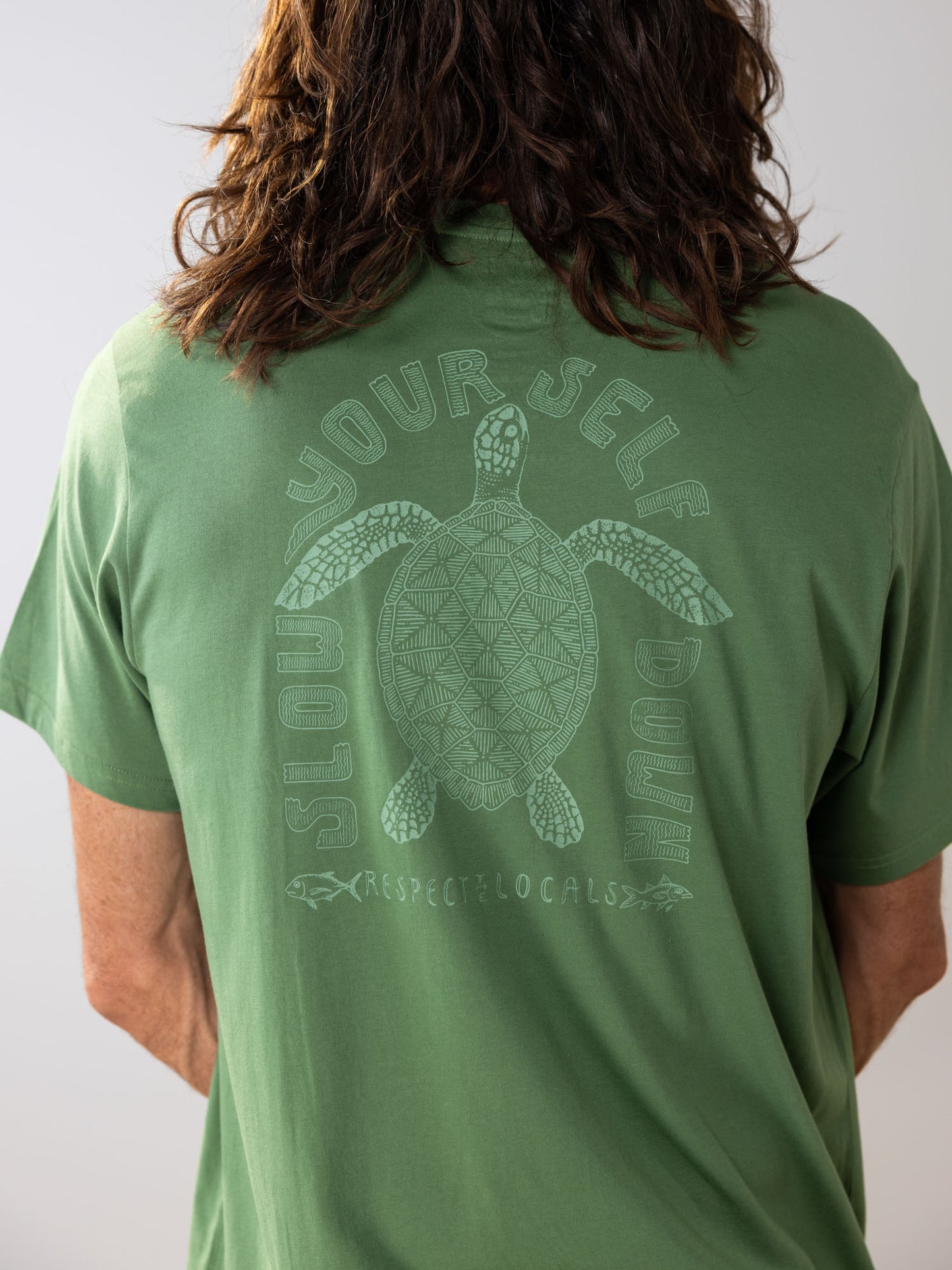Respect The Locals Tee | Organic Cotton | Slow Yourself Down - Mens Shirts