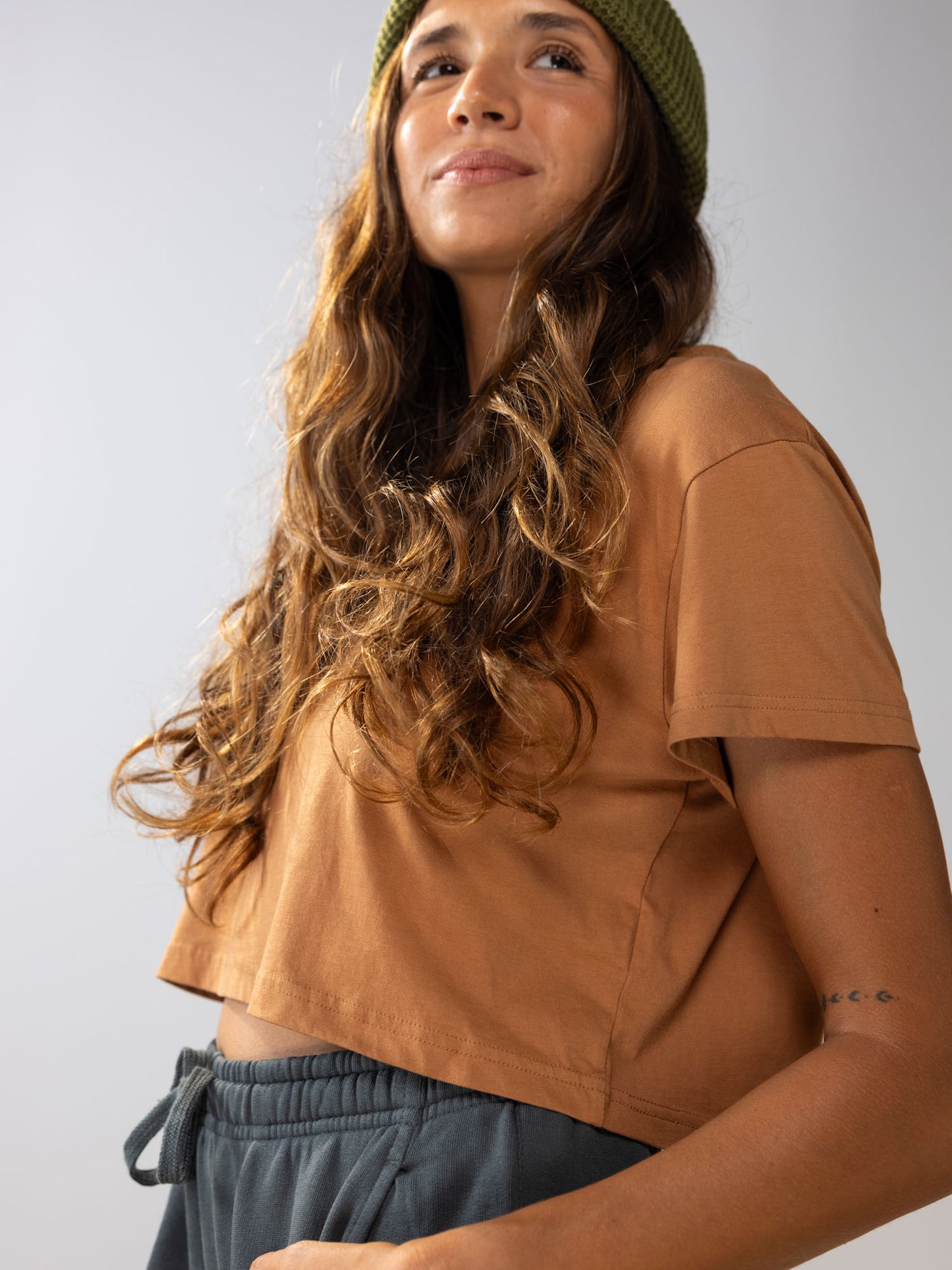 Retro Coffee Crop Tee | Organic Cotton | Slow Yourself Down - Womens Shirts