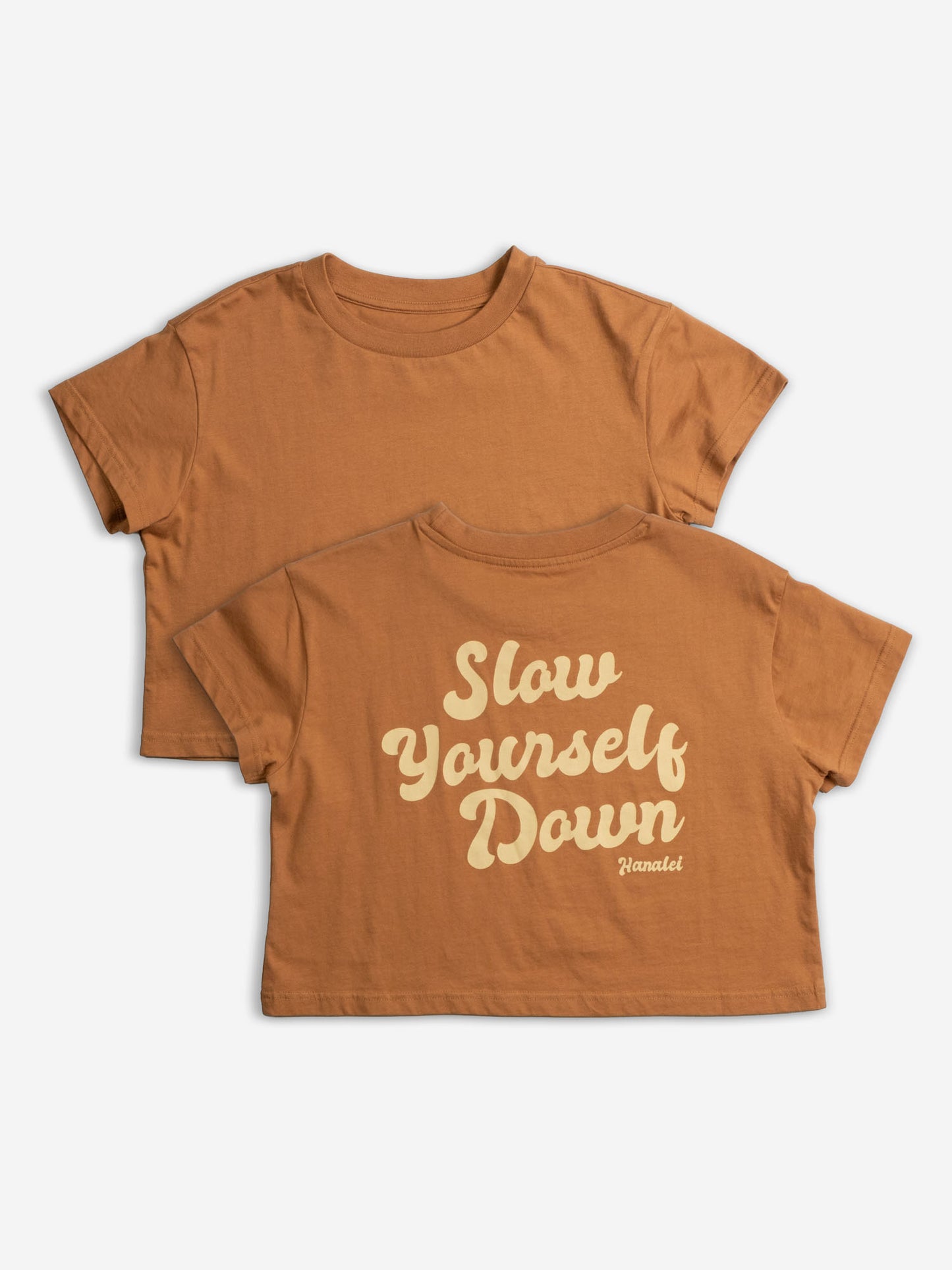 Retro Coffee Crop Tee | Organic Cotton | Slow Yourself Down - Womens Shirts