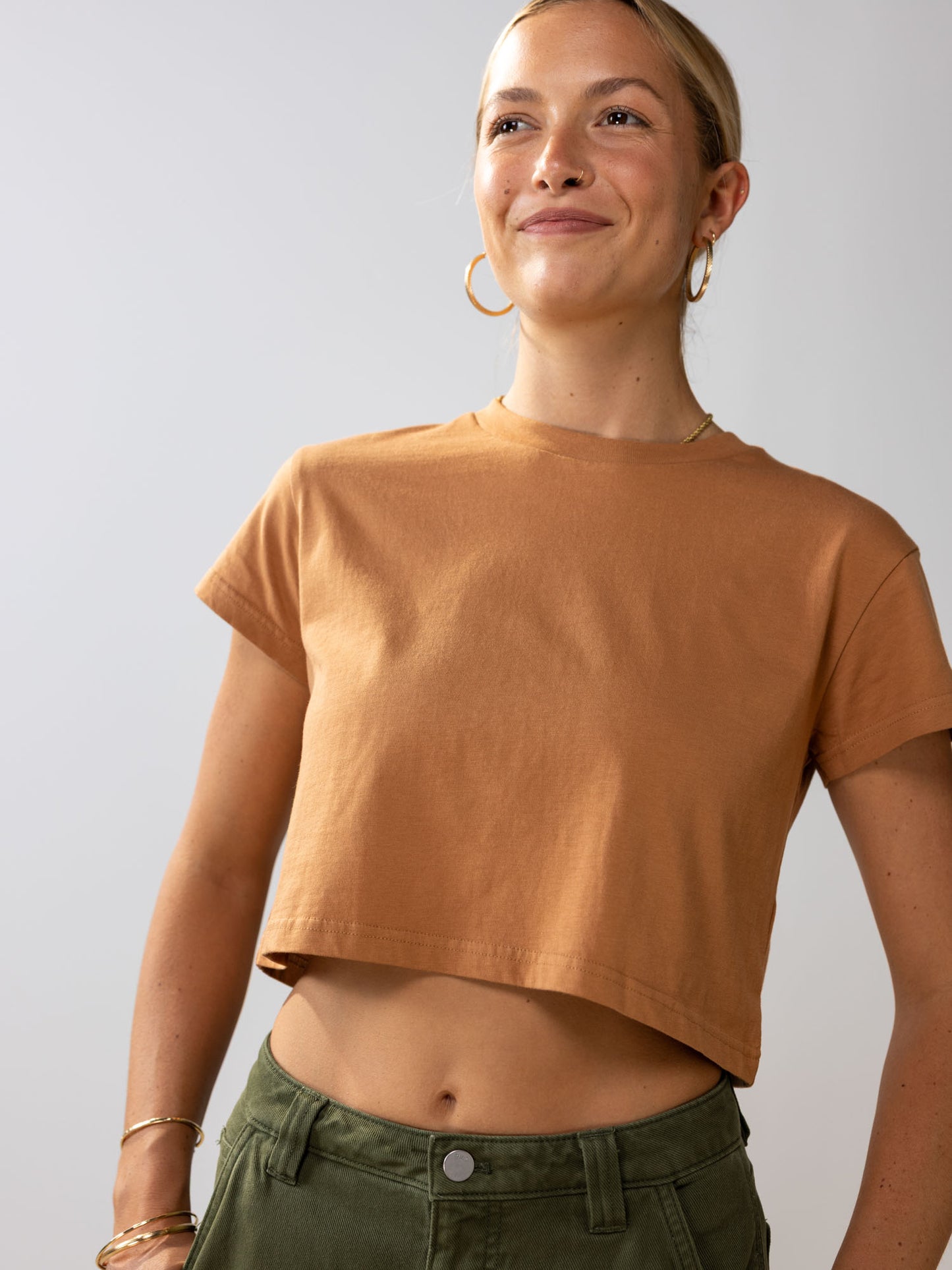 Retro Coffee Crop Tee | Organic Cotton | Slow Yourself Down - Womens Shirts