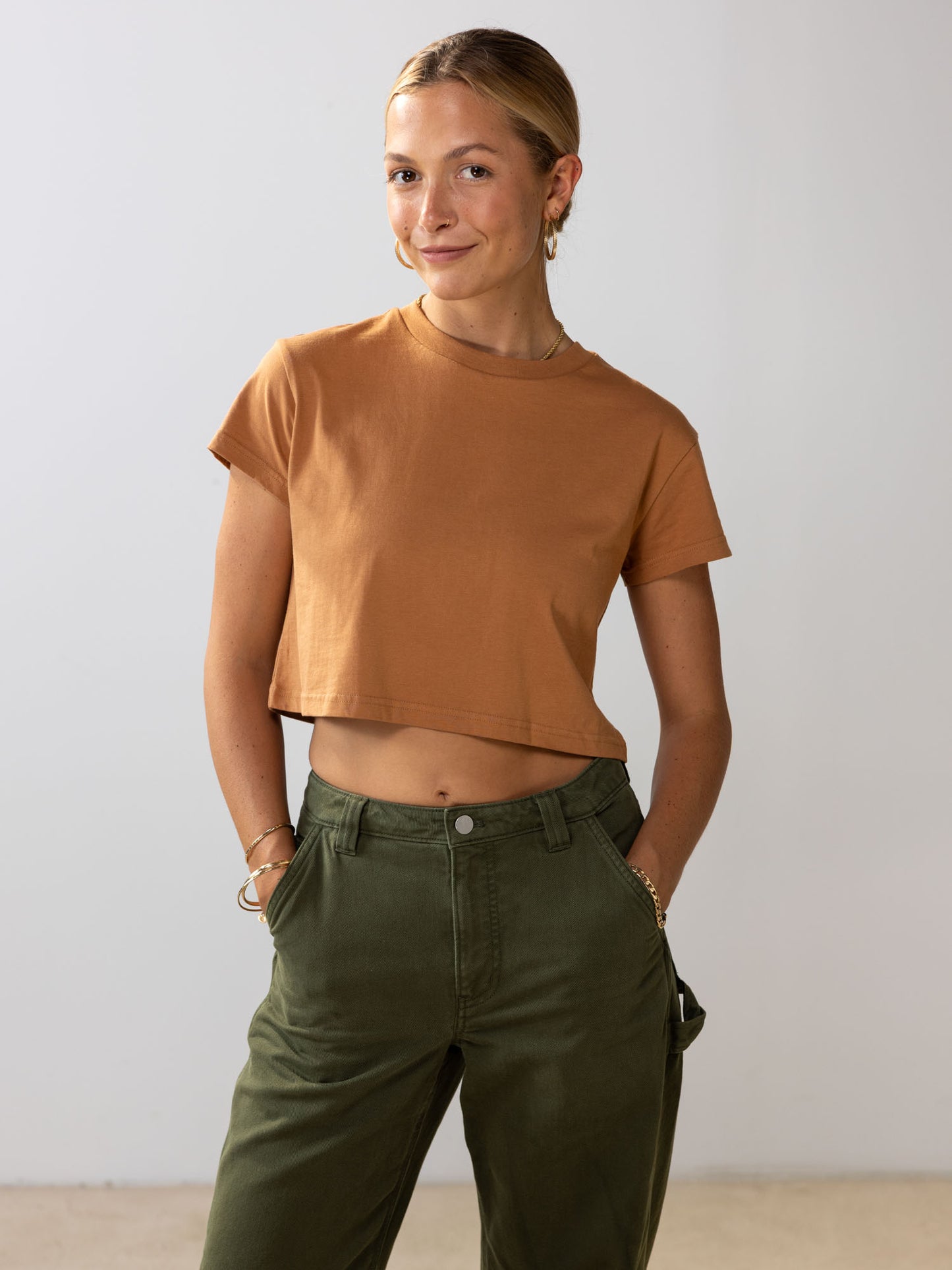 Retro Coffee Crop Tee | Organic Cotton | Slow Yourself Down - Womens Shirts