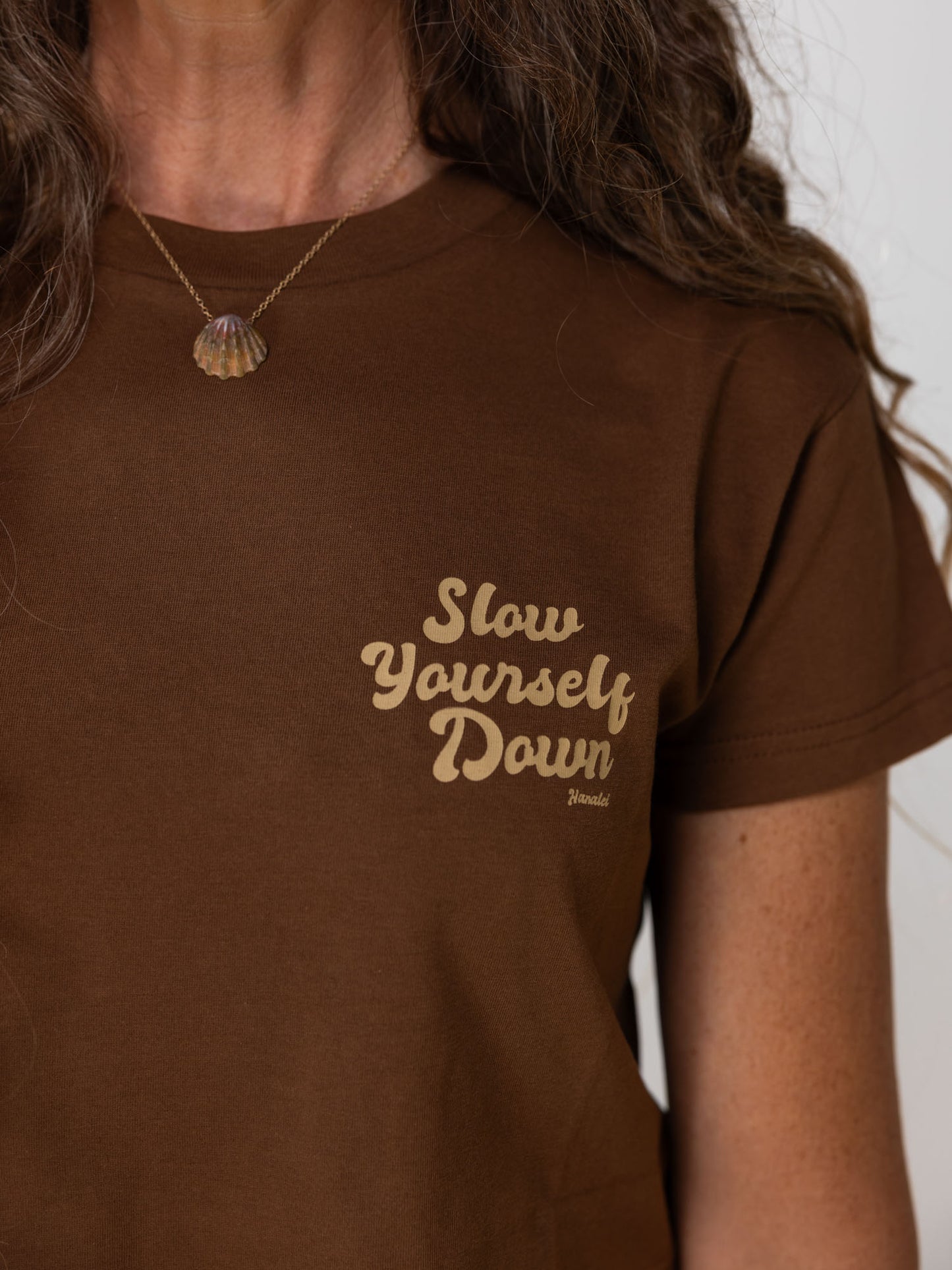 Retro Crop Tee | Organic Cotton | Slow Yourself Down - Womens Shirts
