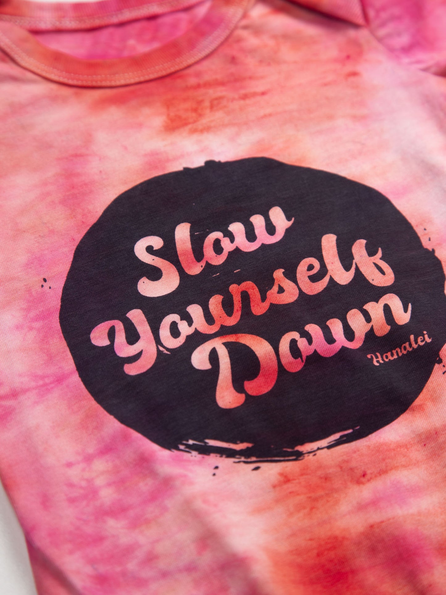 Retro Stamp Tie-Dye Onesie | Organic Cotton | Slow Yourself Down - Baby Onesie