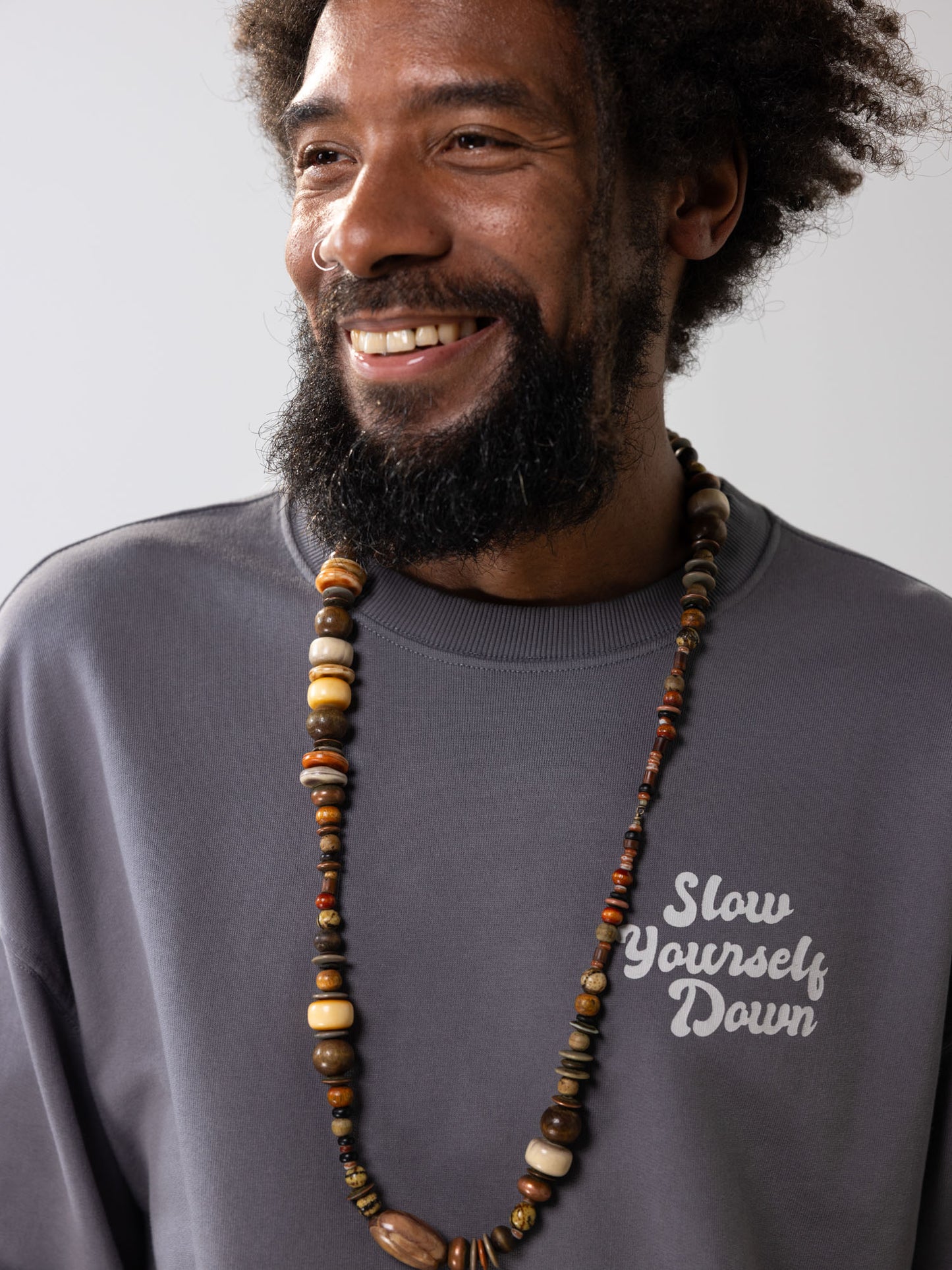 Retro Washed Crewneck | Organic Cotton | Slow Yourself Down - Crewneck