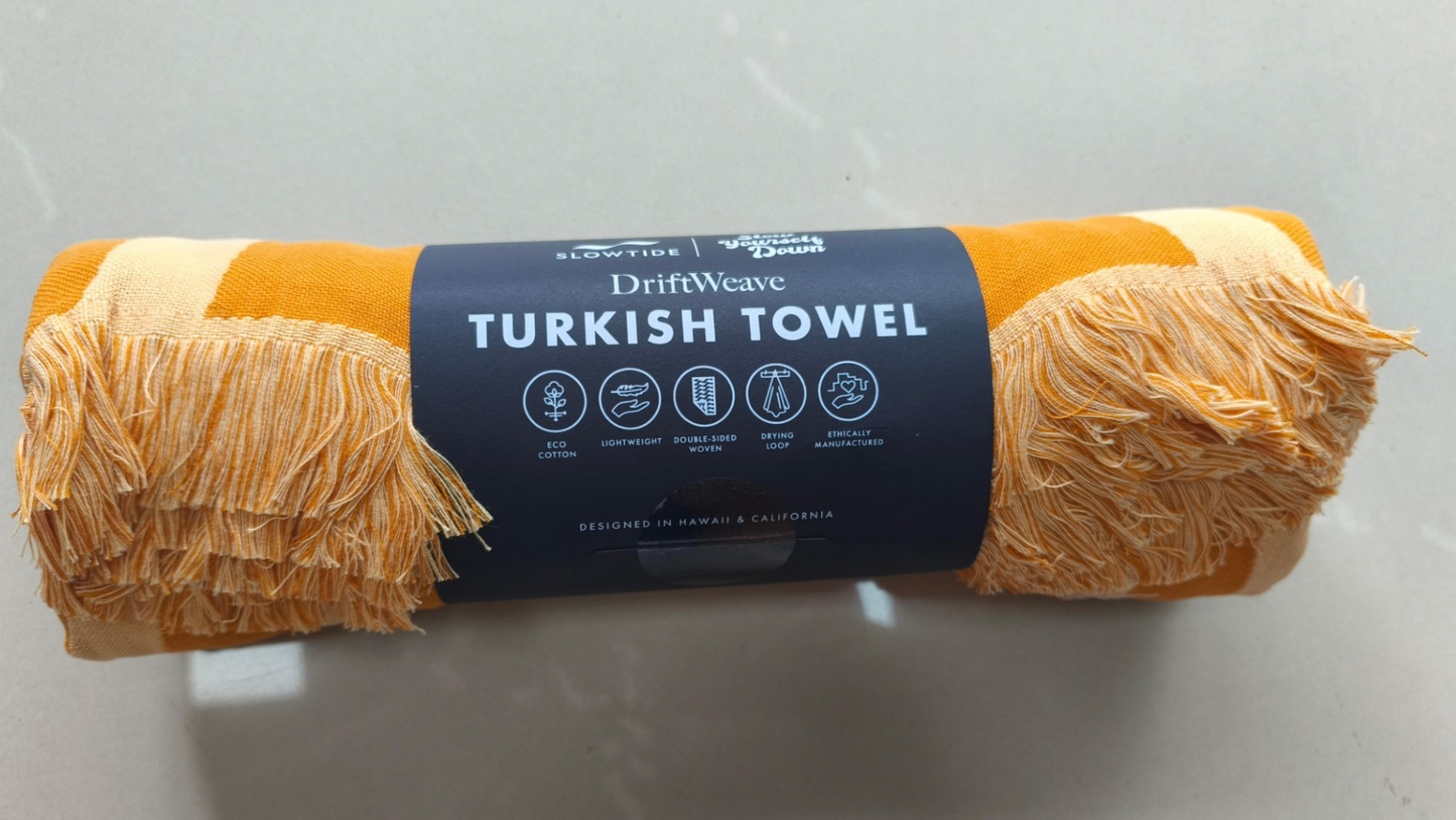 SYD Driftweave Turkish Towel - Slow Yourself Down