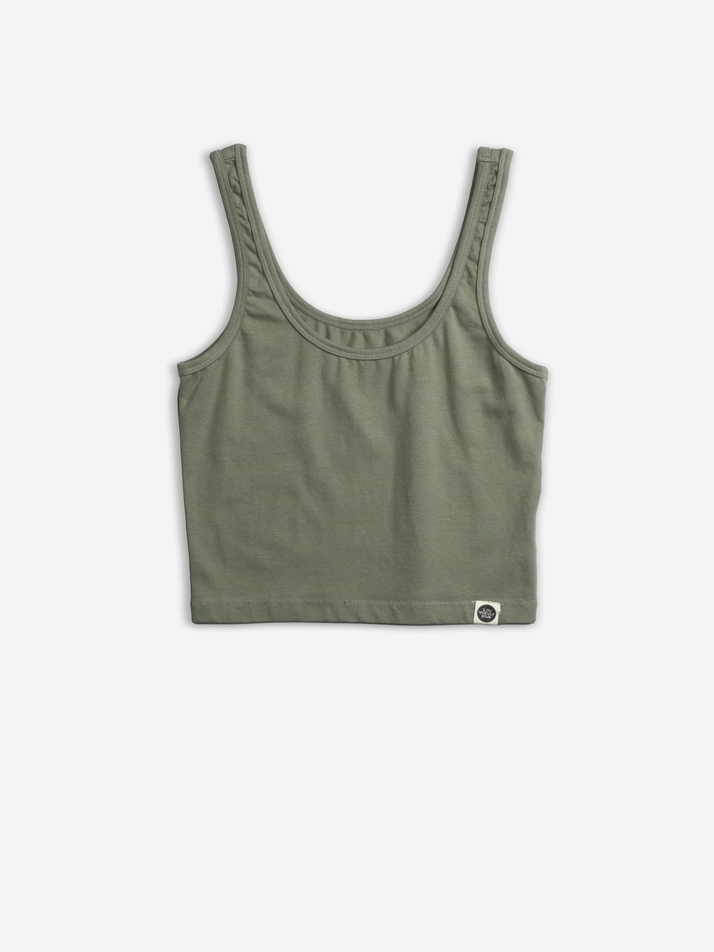 SYD Sea Spray Cropped Tank | Organic Cotton | Slow Yourself Down - Womens Shirts