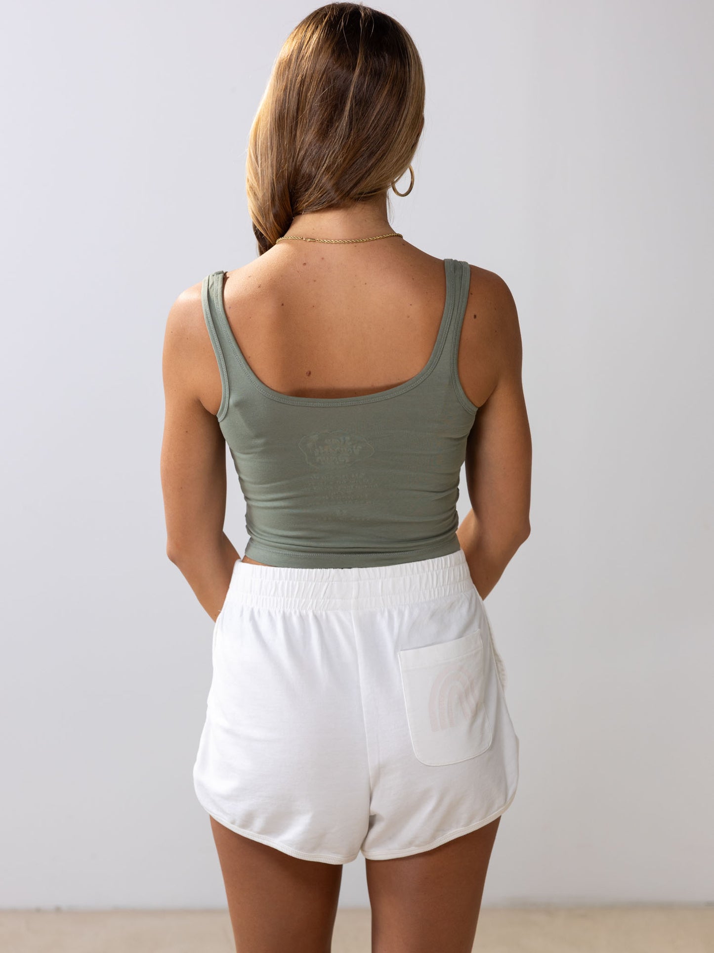 SYD Sea Spray Cropped Tank | Organic Cotton | Slow Yourself Down - Womens Shirts