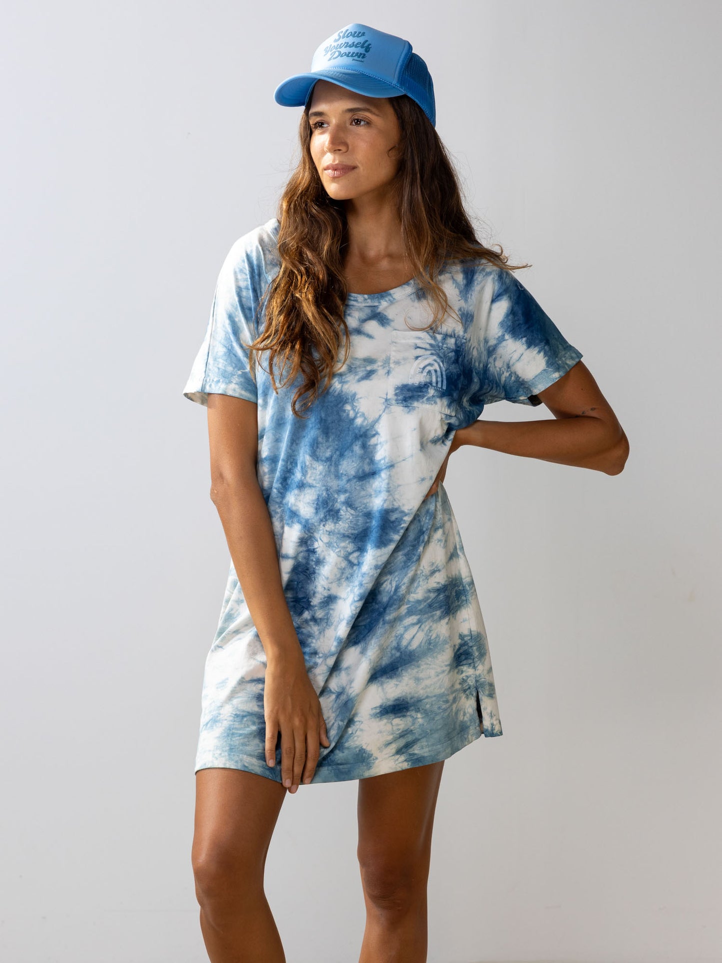 SYD Tie Dye Tee Shirt Dress | Organic Cotton | Slow Yourself Down - Womens Shirts