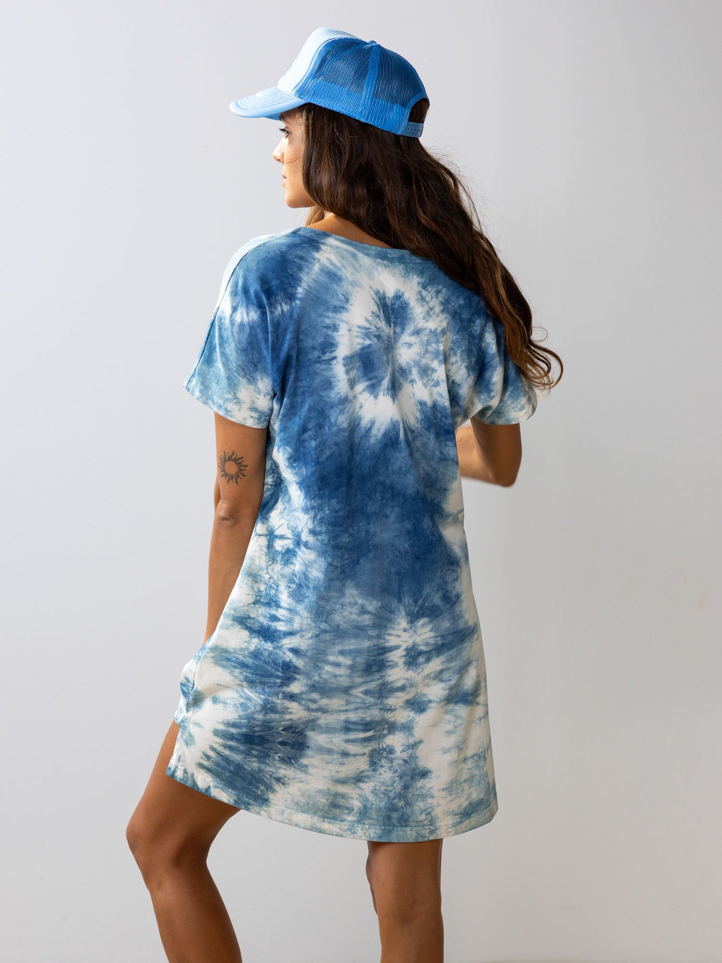 SYD Tie Dye Tee Shirt Dress | Organic Cotton | Slow Yourself Down - Womens Shirts