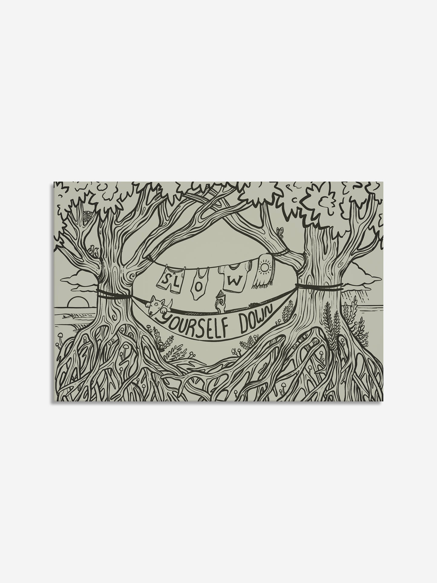 Small Hammock Sticker | Slow Yourself Down