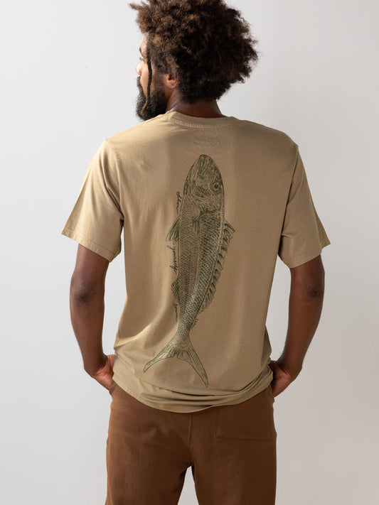Uku Fish Tee | Organic Cotton | Slow Yourself Down - Mens Shirts