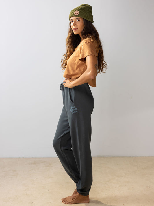 Womens Retro Sweatpant | Organic Cotton | Slow Yourself Down - Womens Sweatpants