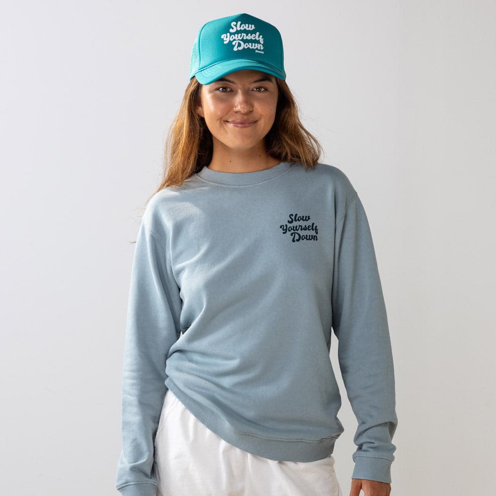 Slow Yourself Down organic cotton apparel