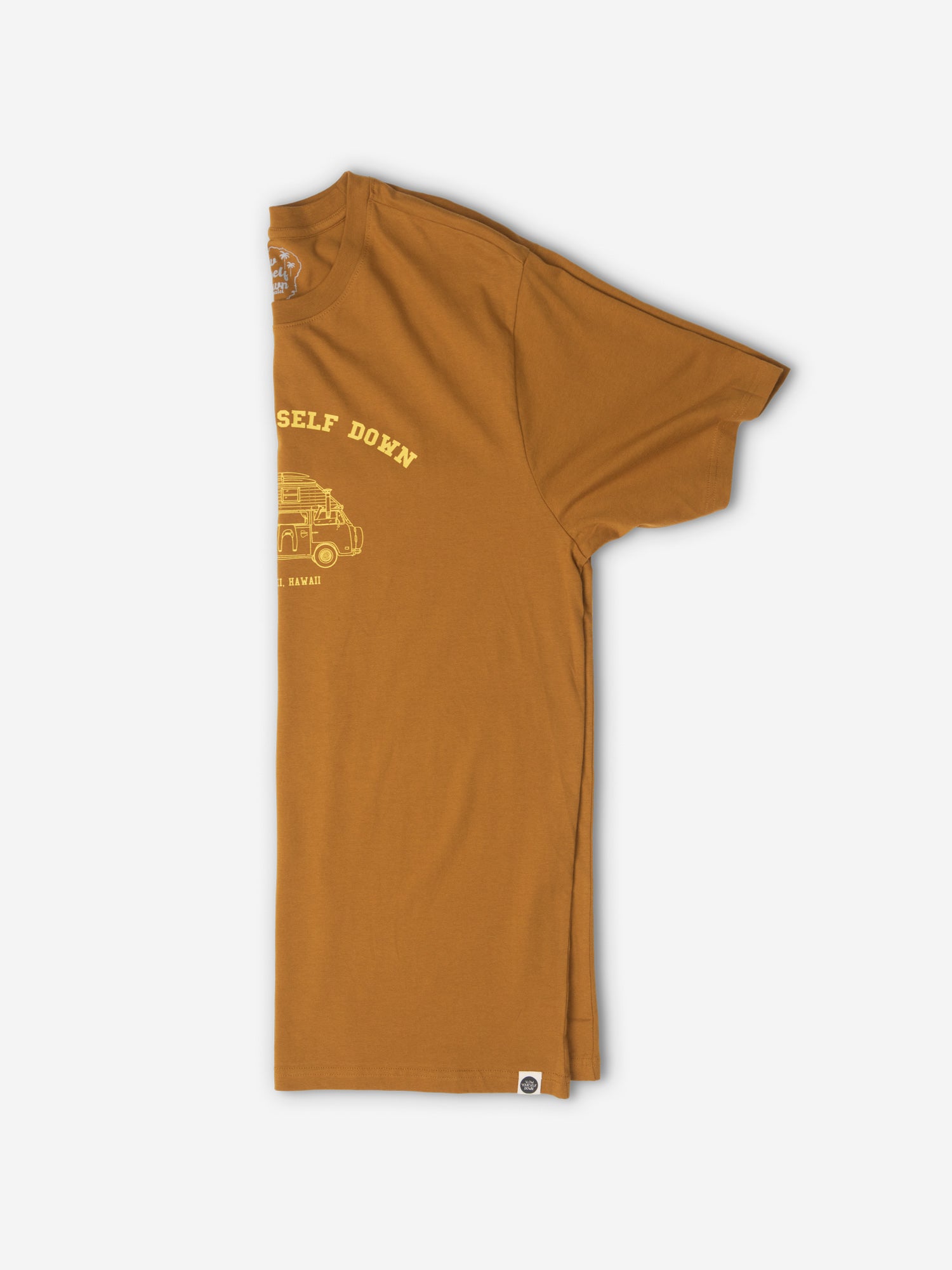 Adventure Van Golden Tee | Organic Cotton | Slow Yourself Down - Mens Shirts