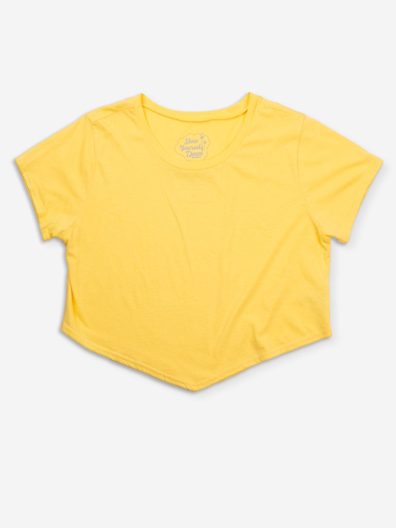 Basic Organic Moon Crop | Organic Cotton | Slow Yourself Down - Womens Shirts