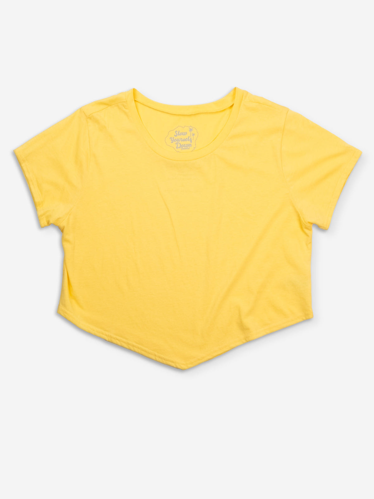 Basic Organic Moon Crop | Organic Cotton | Slow Yourself Down - Womens Shirts