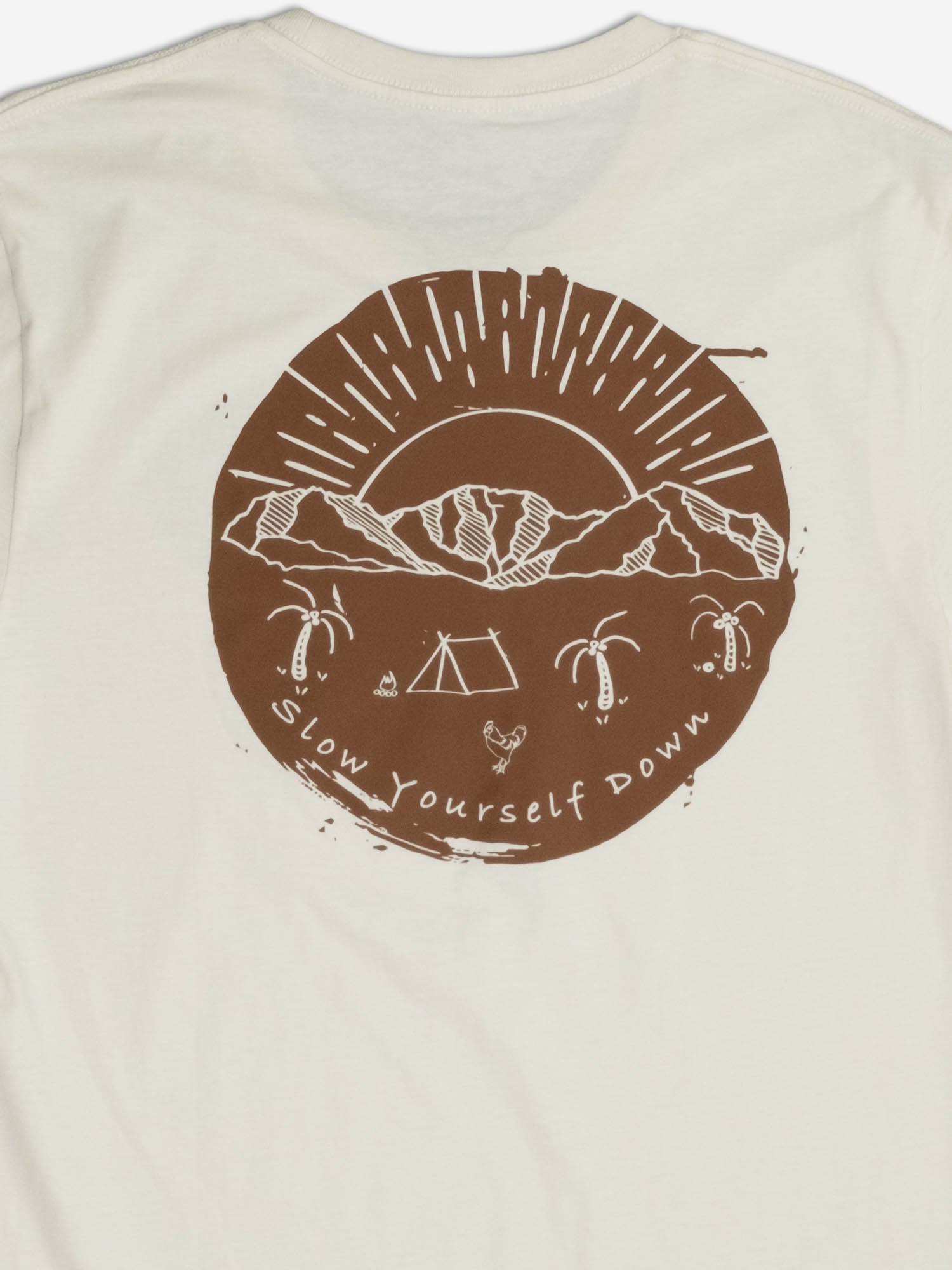 Camp Scene Tee | Organic Cotton | Slow Yourself Down - Mens Shirts