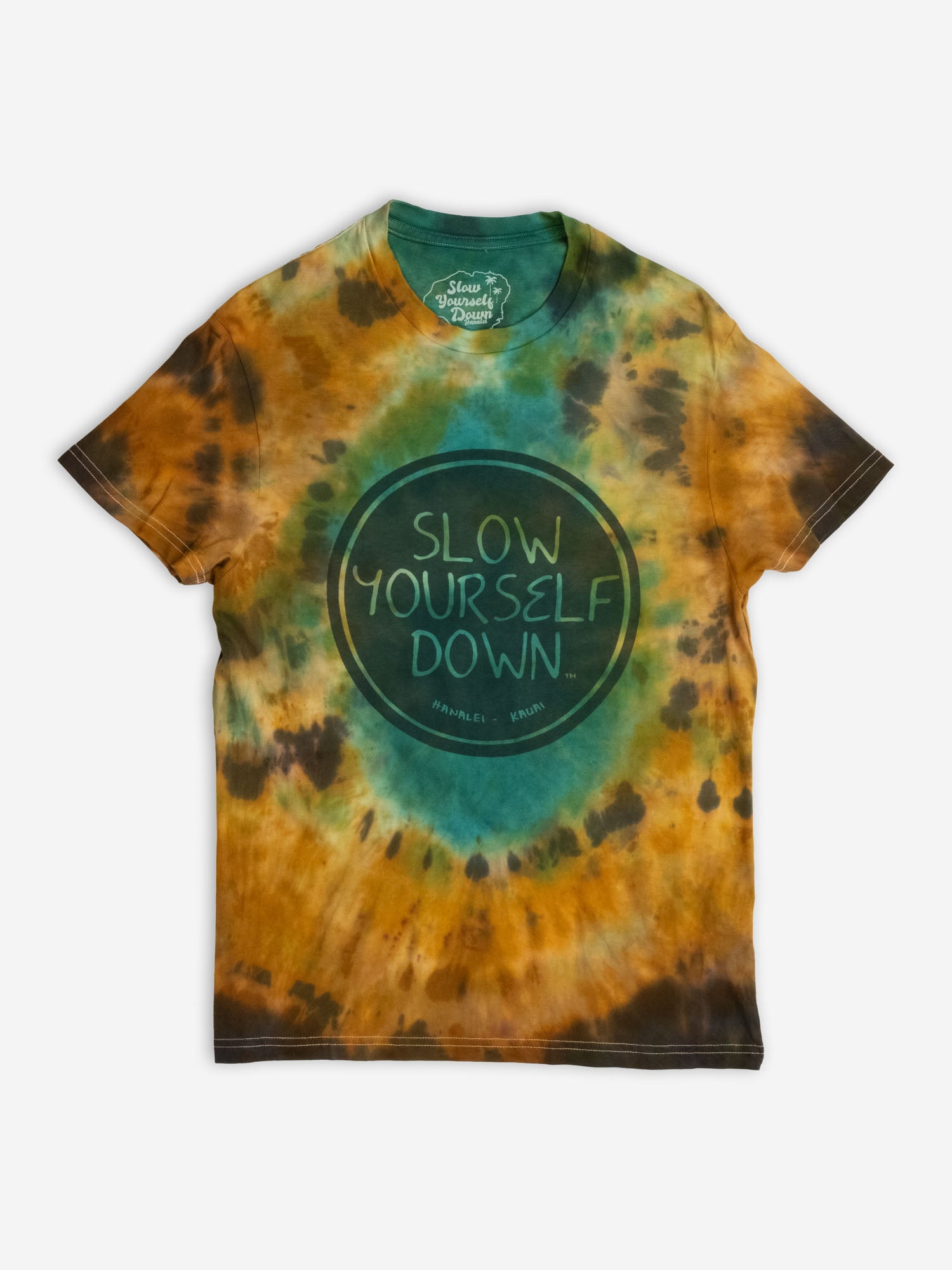 Classic Circle Tee Tie-Dye | Organic Cotton | Slow Yourself Down - Mens Shirts