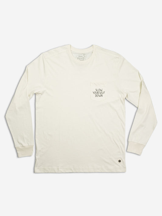 Classic Long Sleeve | Organic Cotton | Slow Yourself Down - Mens Shirts