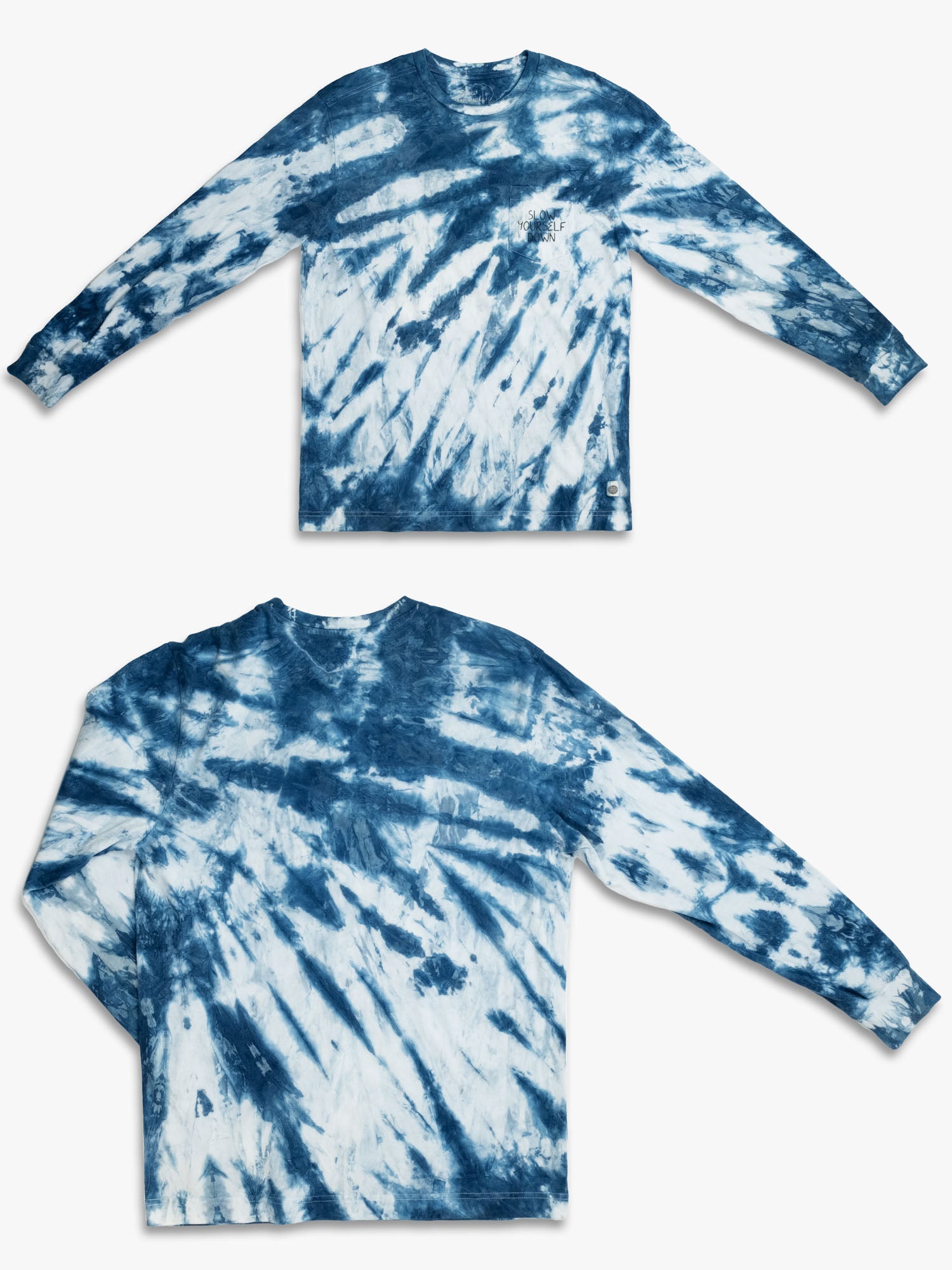 Classic Long Sleeve Tie-Dye | Organic Cotton | Slow Yourself Down - Mens Shirts