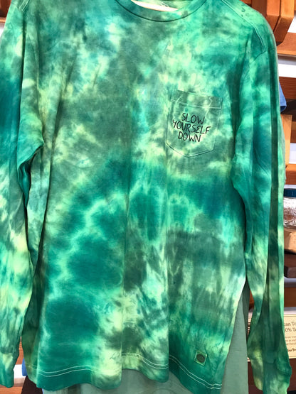 Classic Long Sleeve Tie-Dye | Organic Cotton | Slow Yourself Down - Mens Shirts