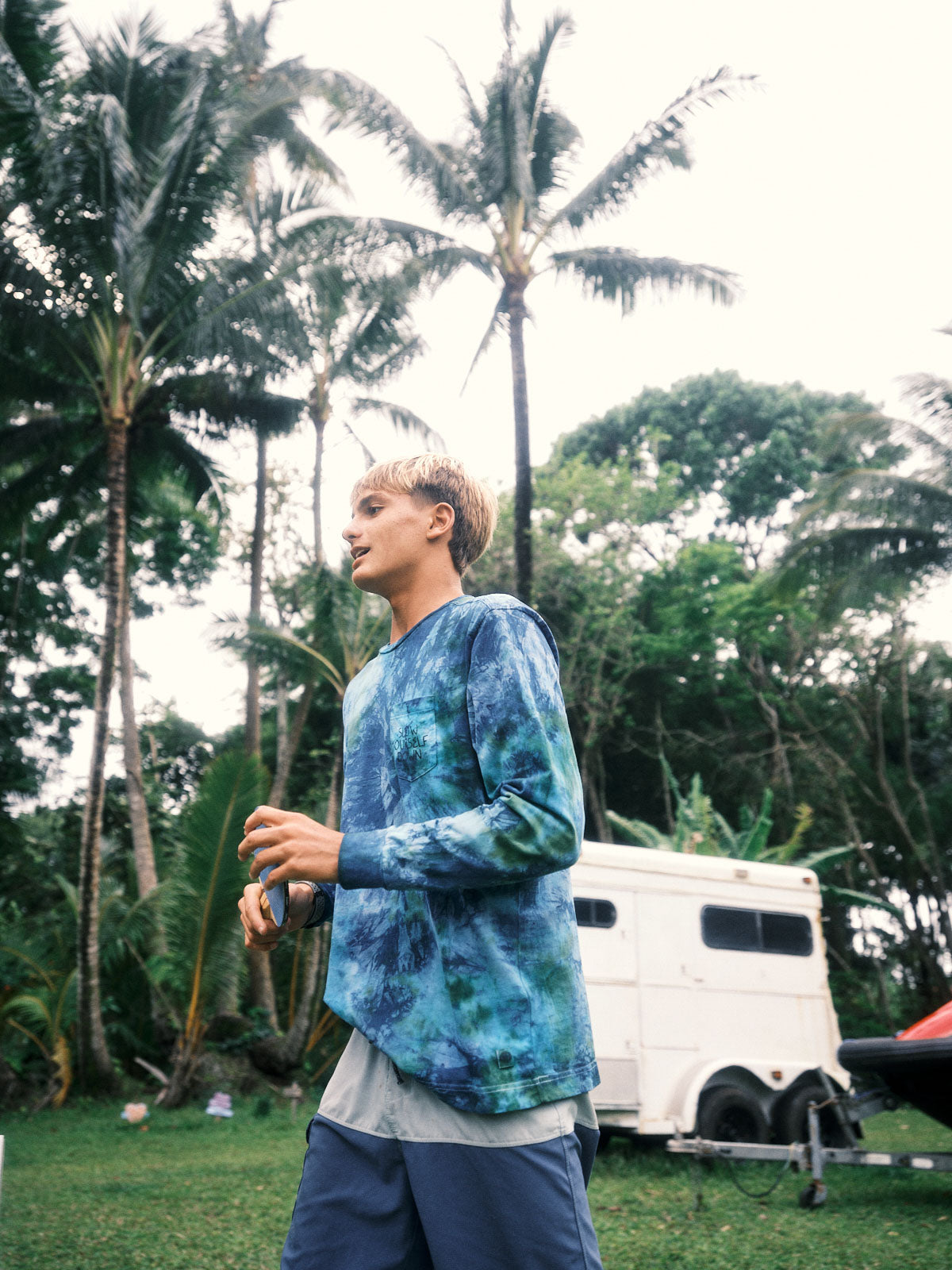 Classic Long Sleeve Tie-Dye | Organic Cotton | Slow Yourself Down - Mens Shirts