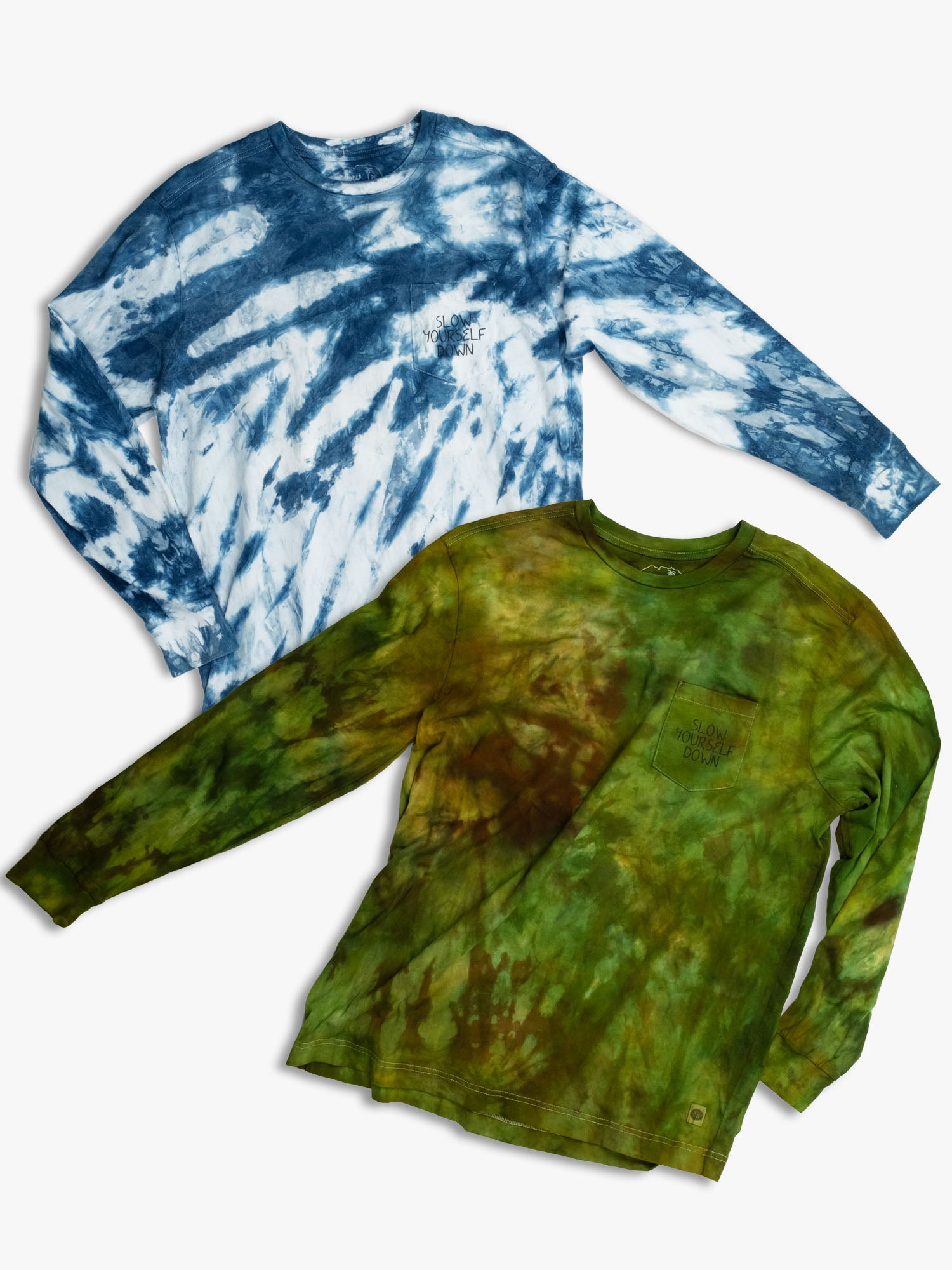 Classic Long Sleeve Tie-Dye | Organic Cotton | Slow Yourself Down - Mens Shirts