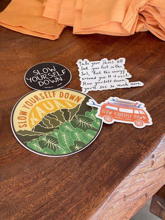 Classic Sticker 4-Pack | Slow Yourself Down - 