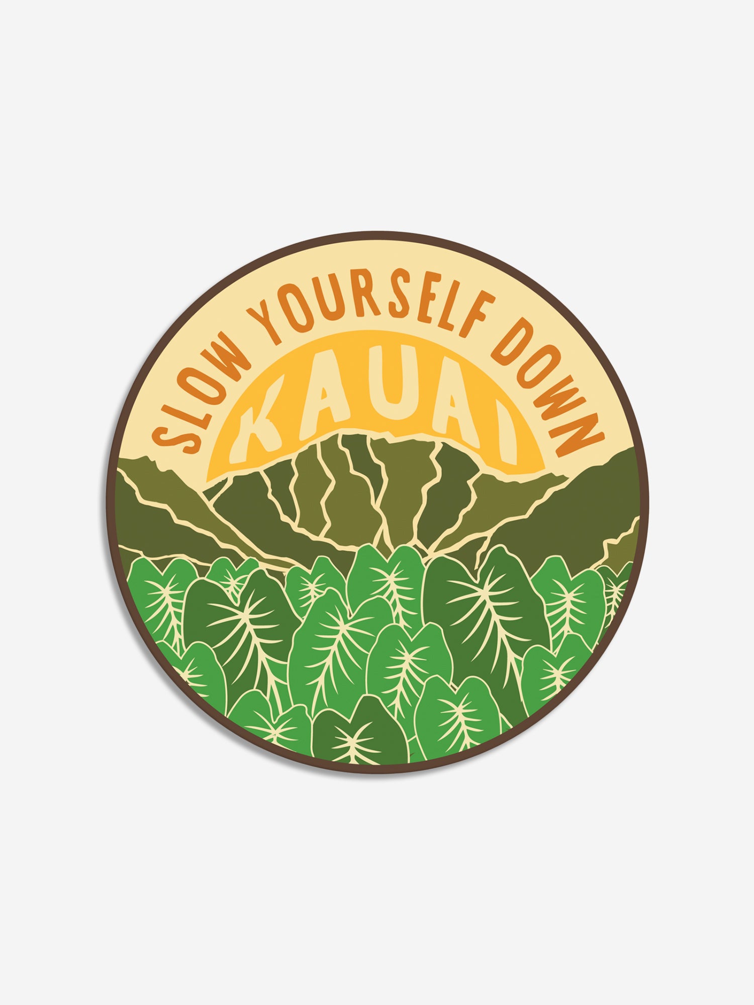 Taro Patch Large Sticker | Slow Yourself Down